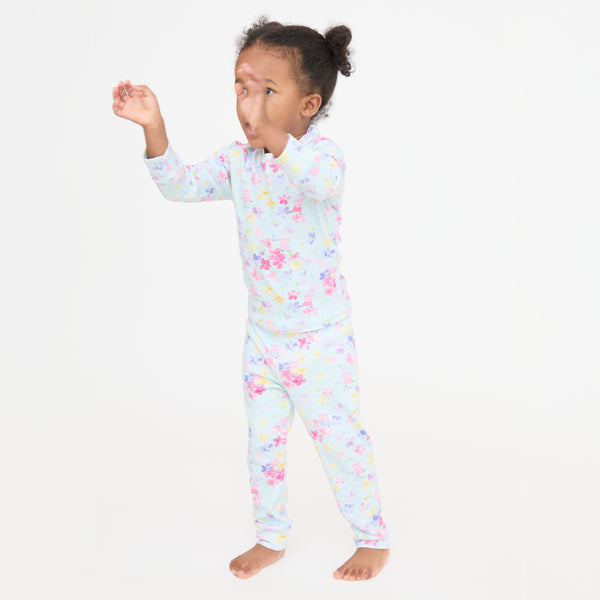 品質のいい House on ベビーパジャマ Stripe) Pajamas(Flower