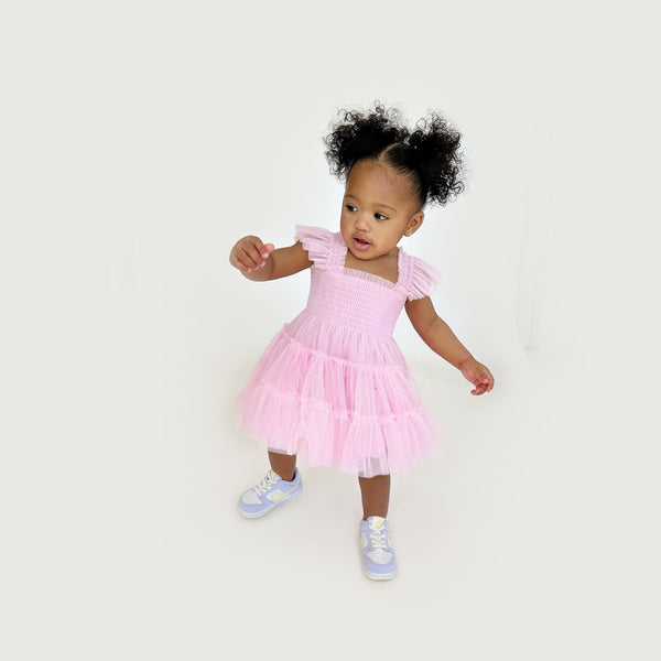 The Baby Tulle Ellie Nap Dress - Pink Tulle  Hill House Home