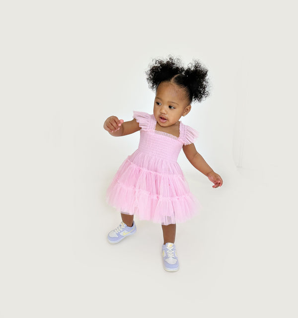 The Baby Tulle Ellie Nap Dress - Pink Tulle