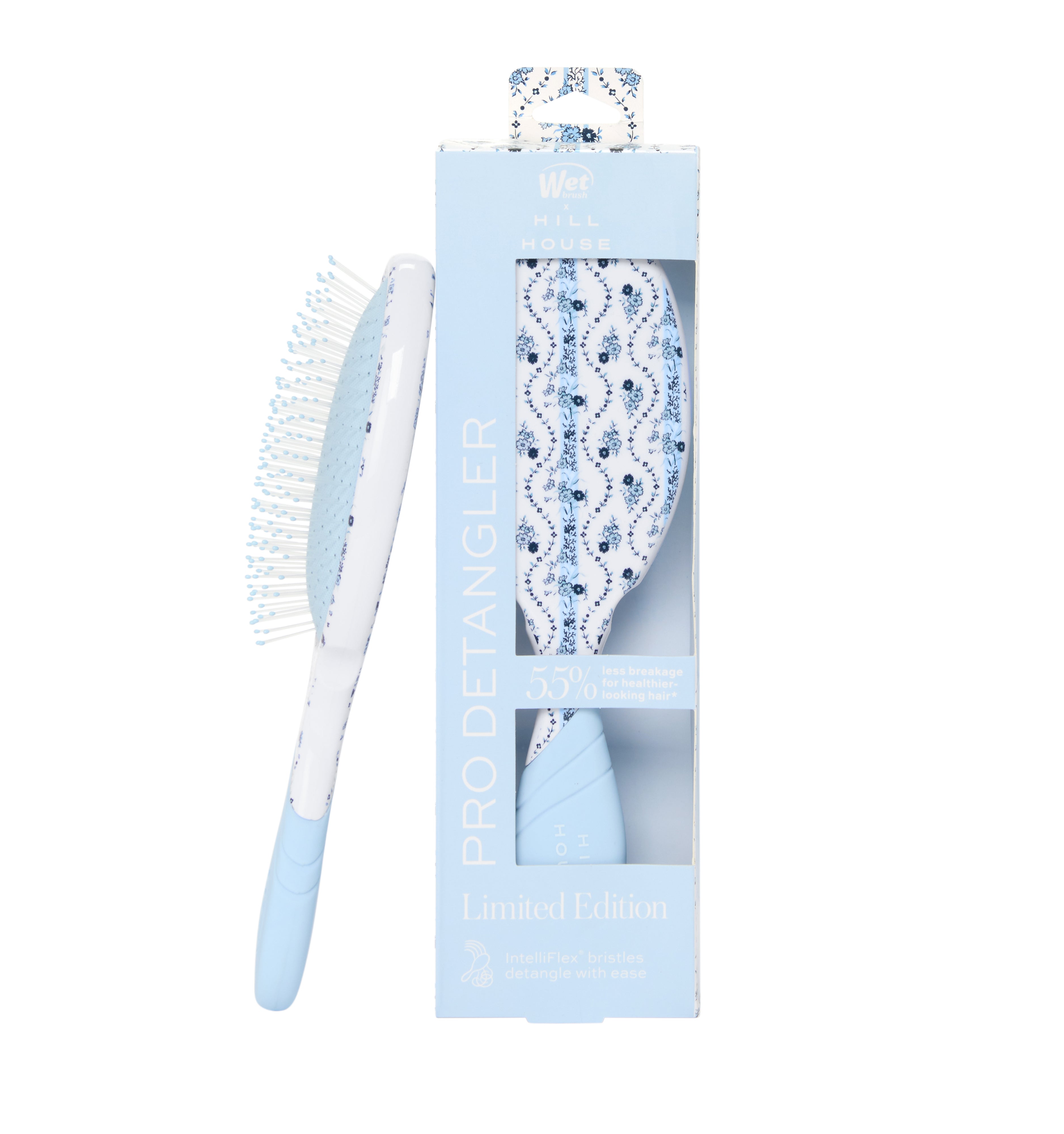 The Hill House x Wet Brush Pro Detangler Brush - Blue Vine Stripe