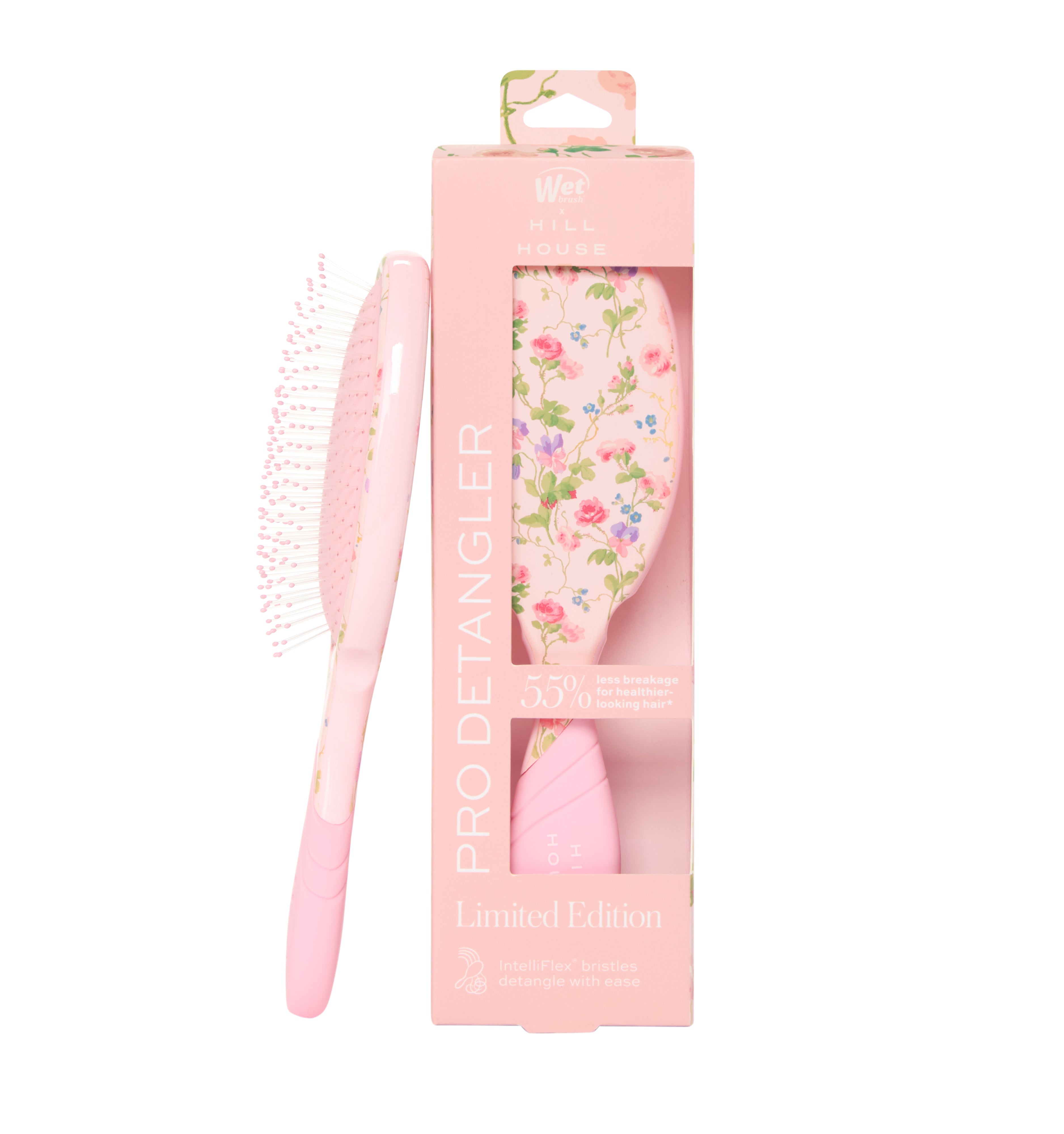 The Hill House x Wet Brush Pro Detangler Brush - Pink Floral