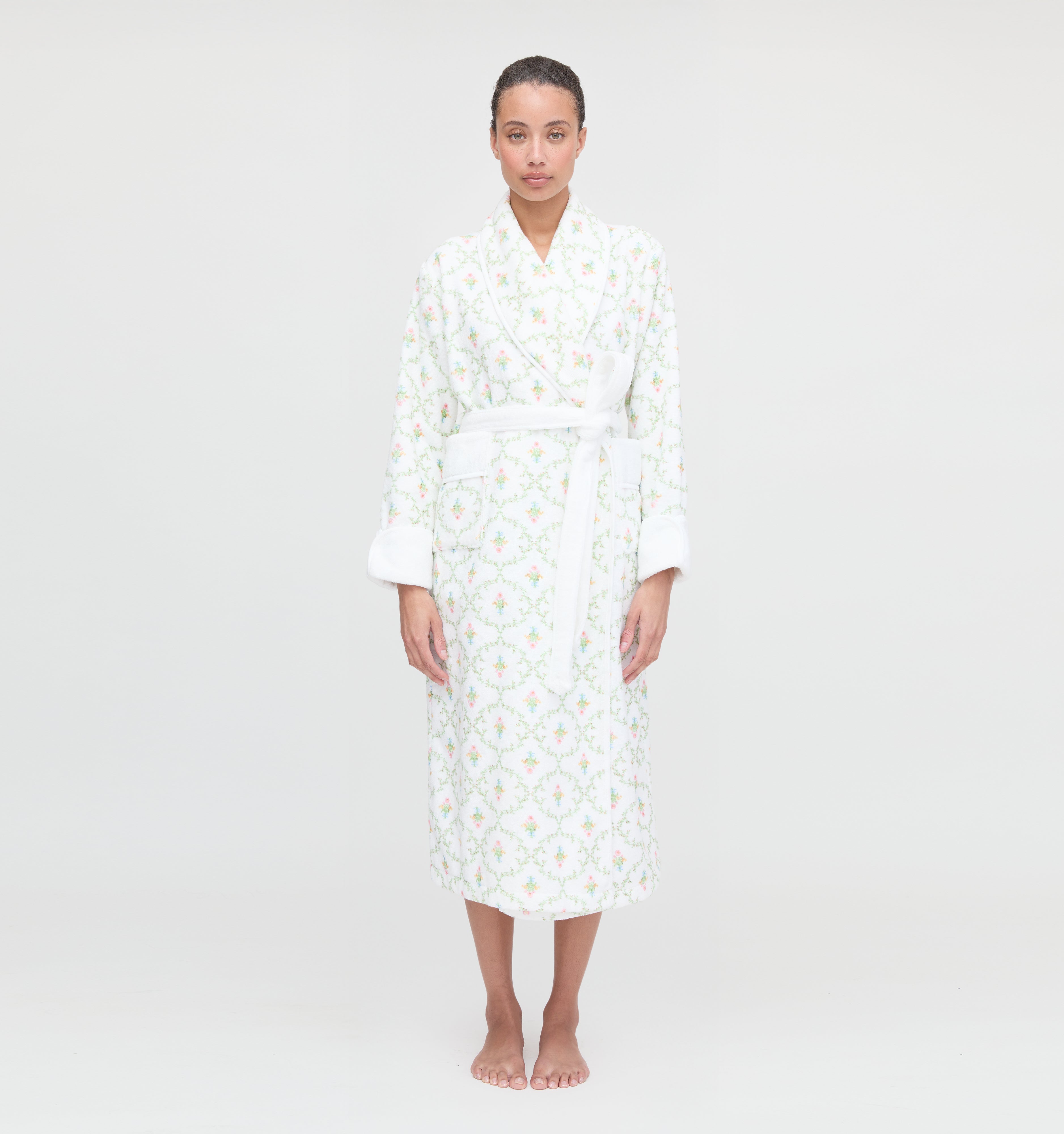 The Hotel Robe - Pastel Trellis