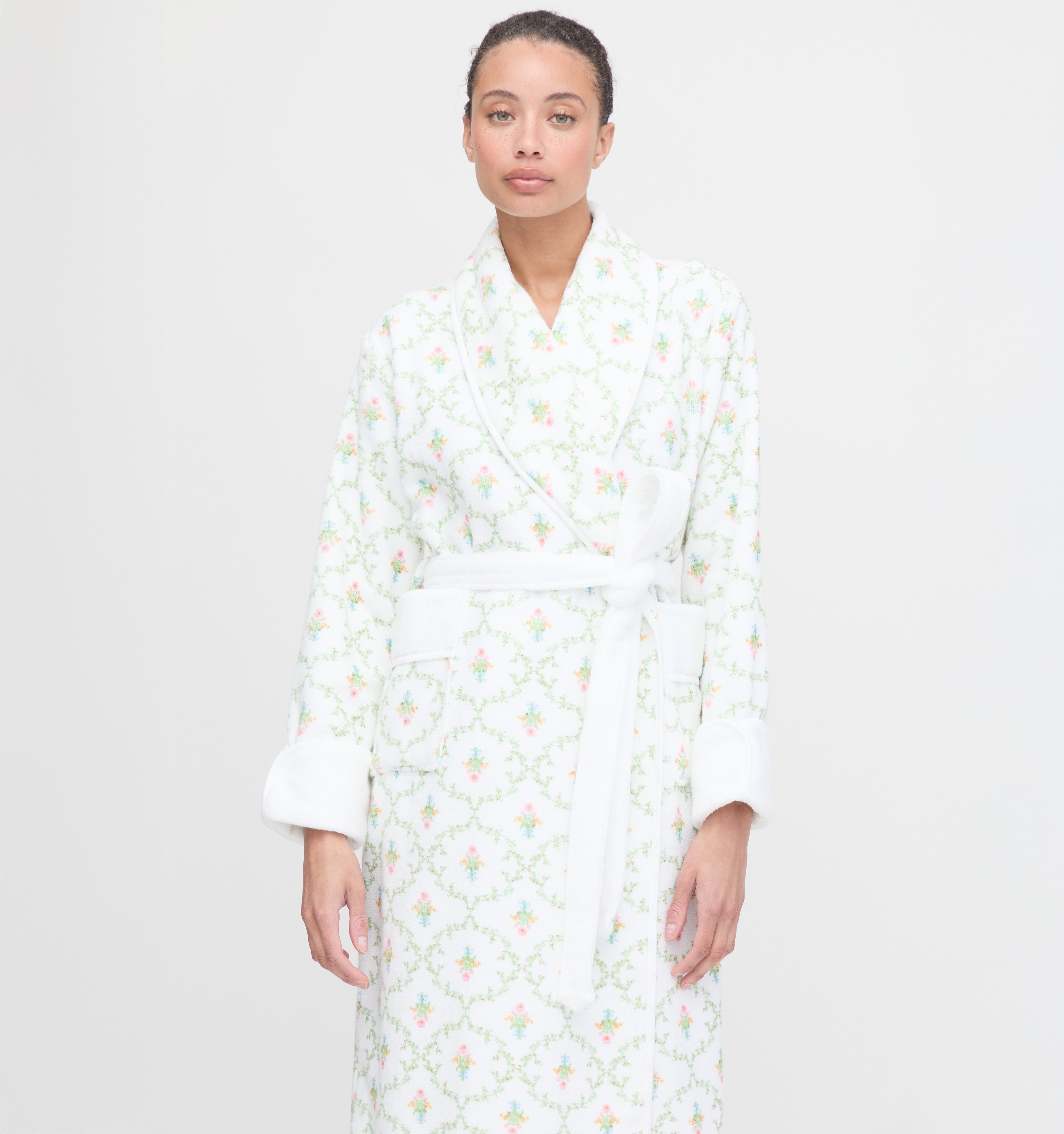 The Hotel Robe - Pastel Trellis