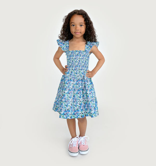 The Artist's Edition Tiny Ellie Nap Dress - Beflowered Charms Cotton