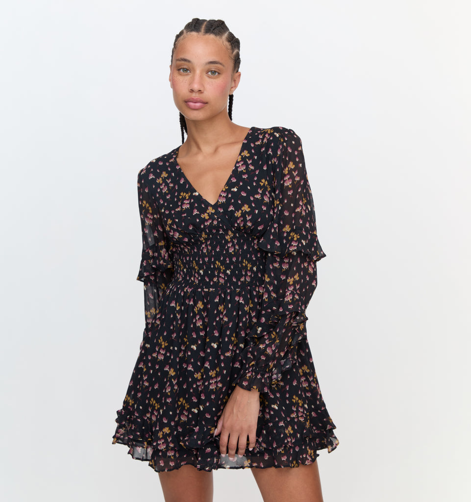 The Sofie Mini Nap Dress - Fuchsia Lucky Charm – Hill House Home