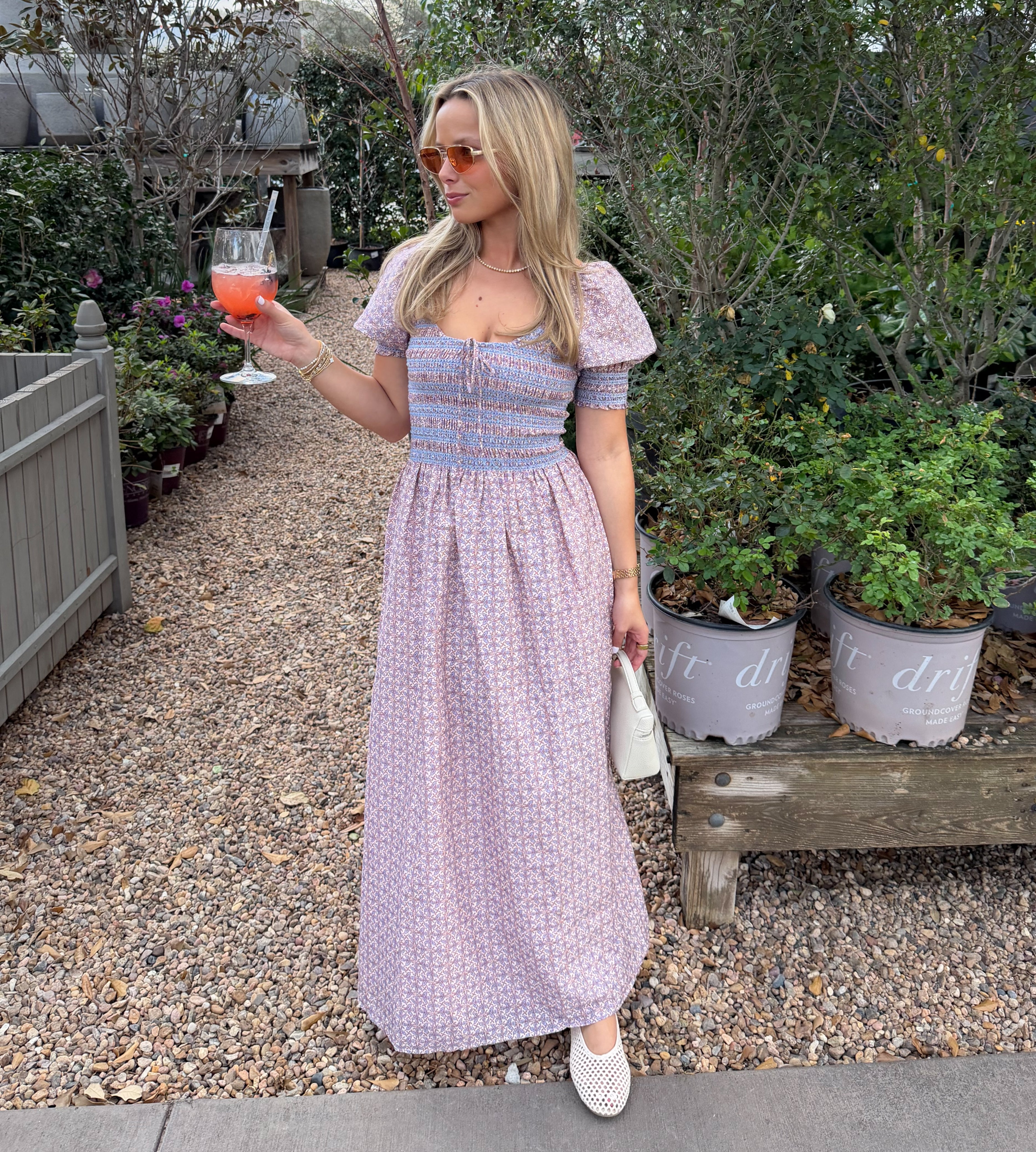 The Madeline Nap Dress - Pink Wentworth Leaf