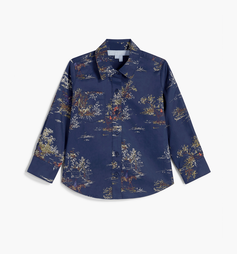 行列のできるレビュー商品、集めました。高評価アイテム The Home House Hill – Toile Equestrian Navy - Shirt Brennan Baby トップス