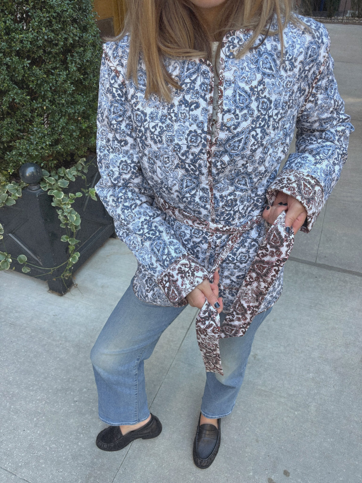The Aspen Jacket -  Chedworth Paisley Blue