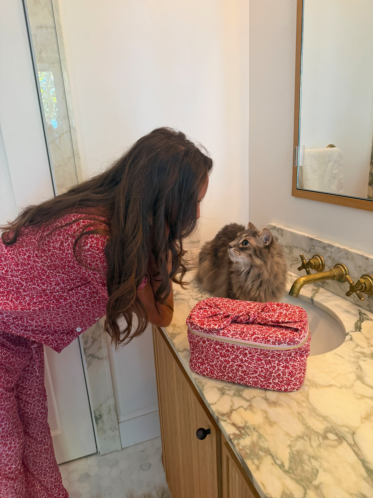 The Bow Top Cosmetic Bag