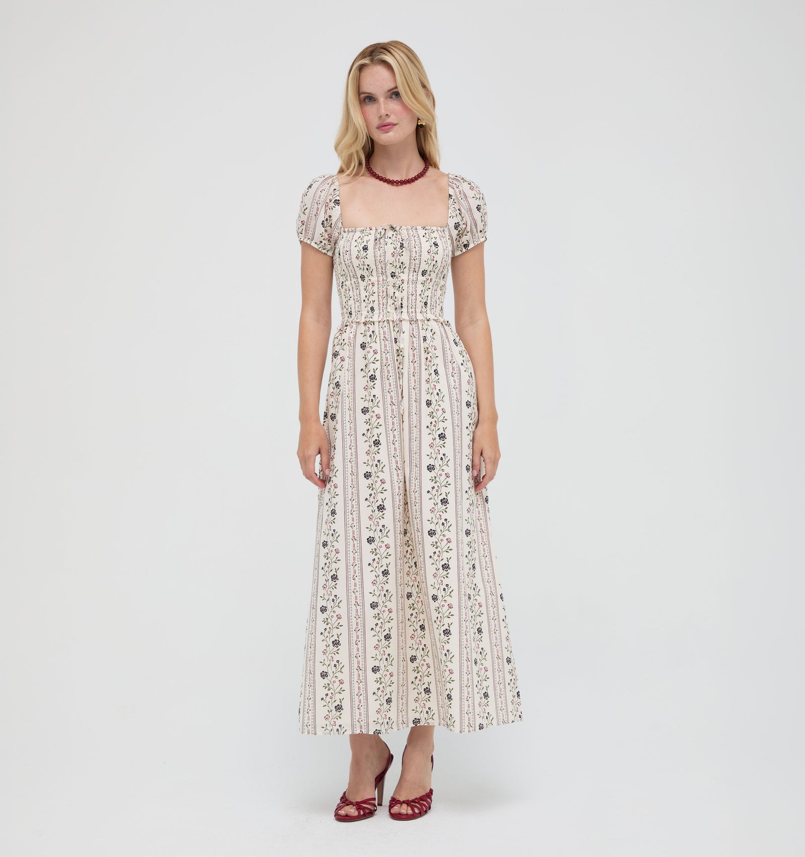 The Aster Nap Dress -  Kelmscott Ribbon Stripe