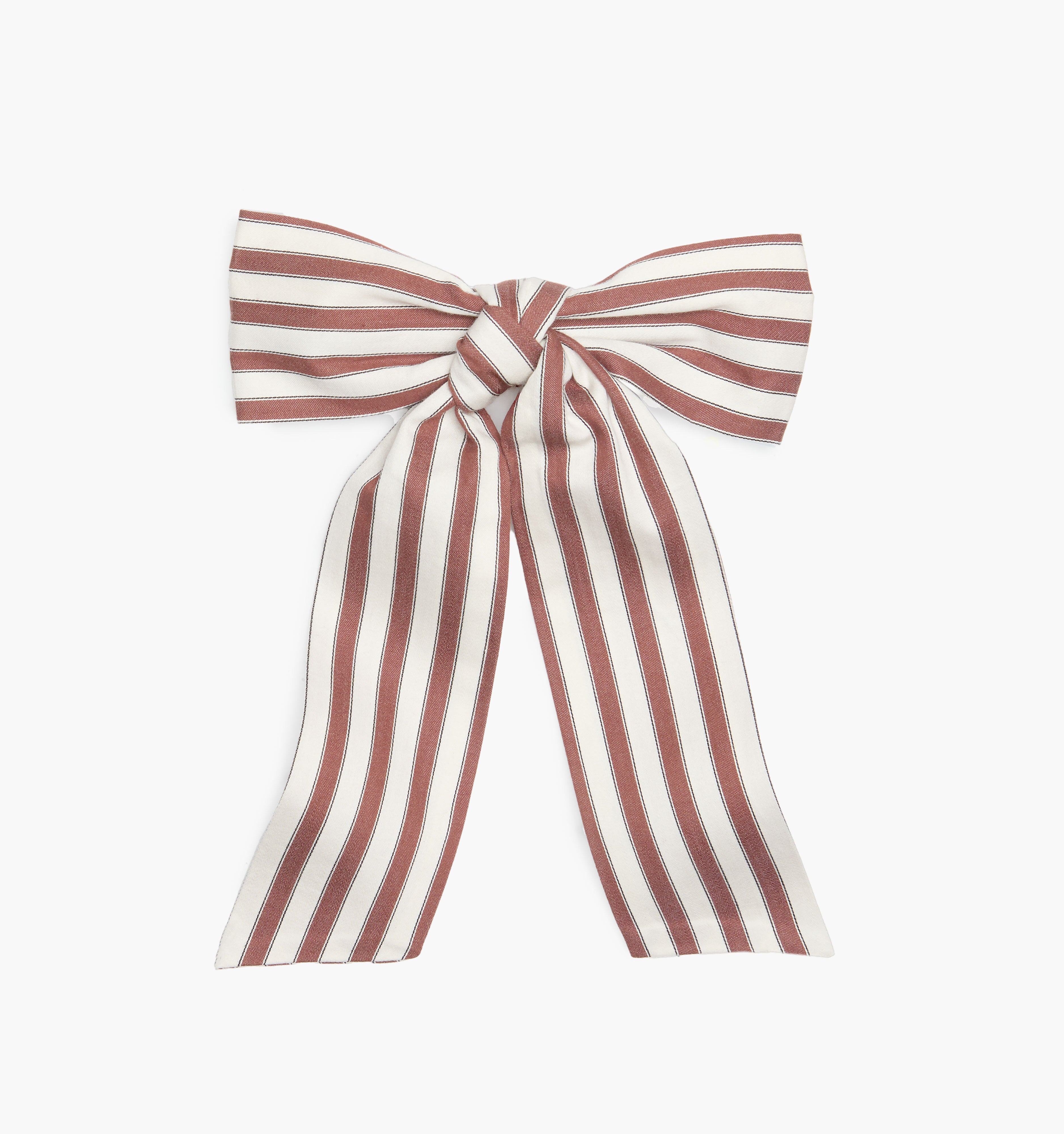 The Belle Bow - Rust Stripe