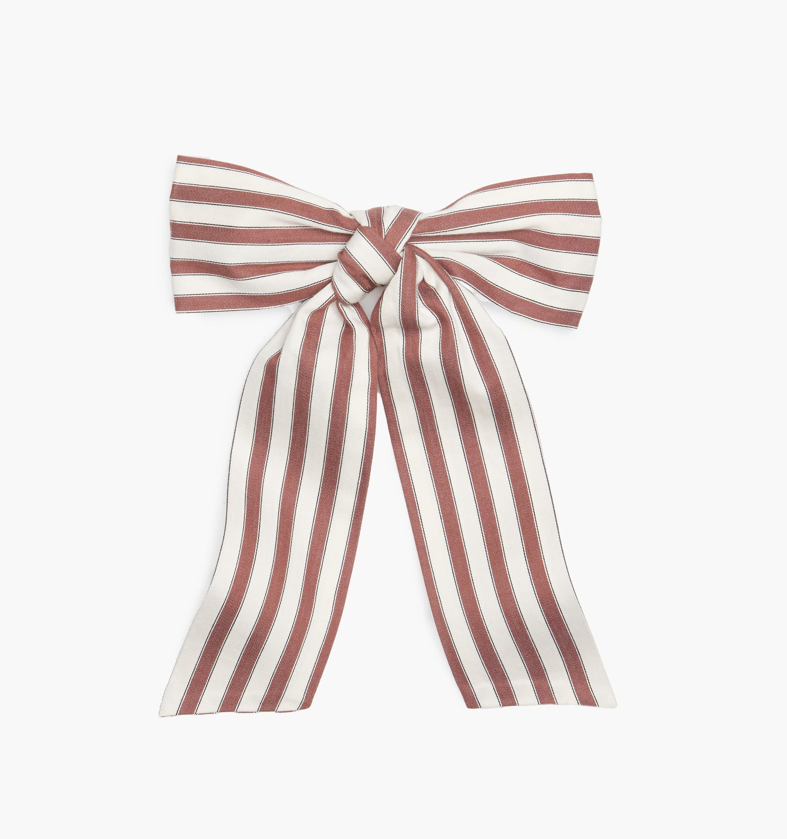 The Belle Bow in Rust Stripe