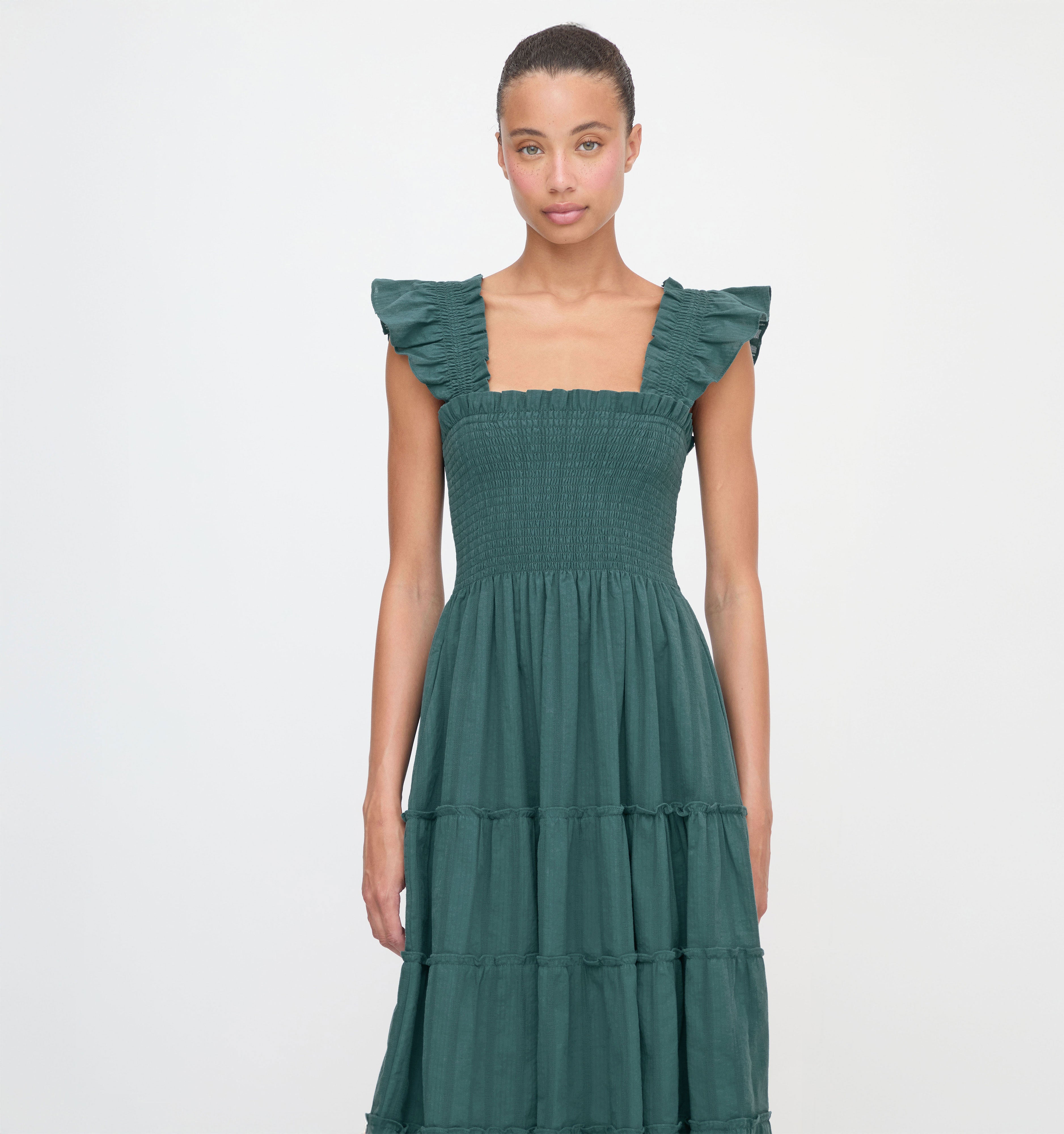 The Ellie Nap Dress - Midnight Green