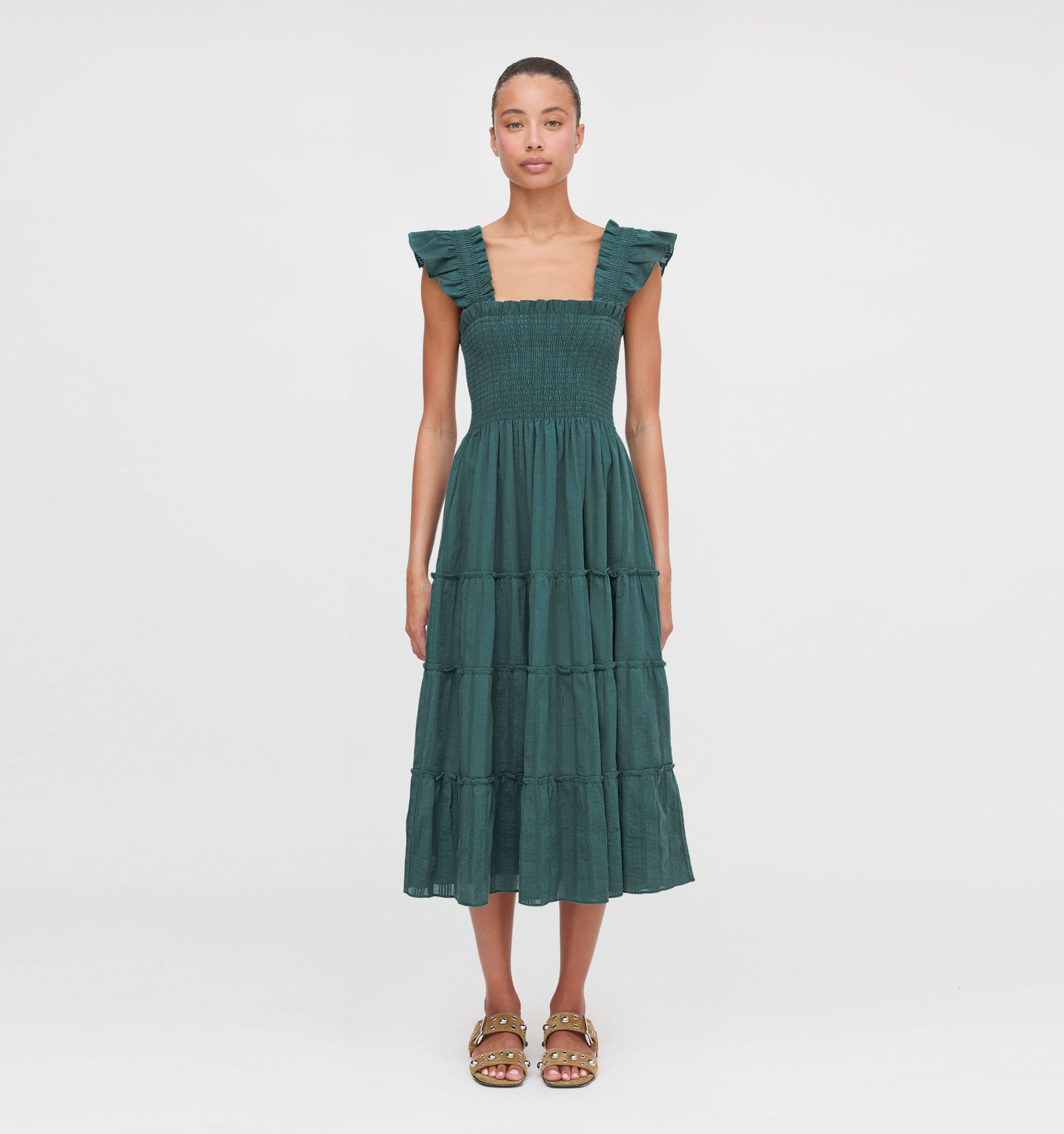 The Ellie Nap Dress - Midnight Green Hill House Home The Ellie Nap Dress - Midnight Green Hill House Home