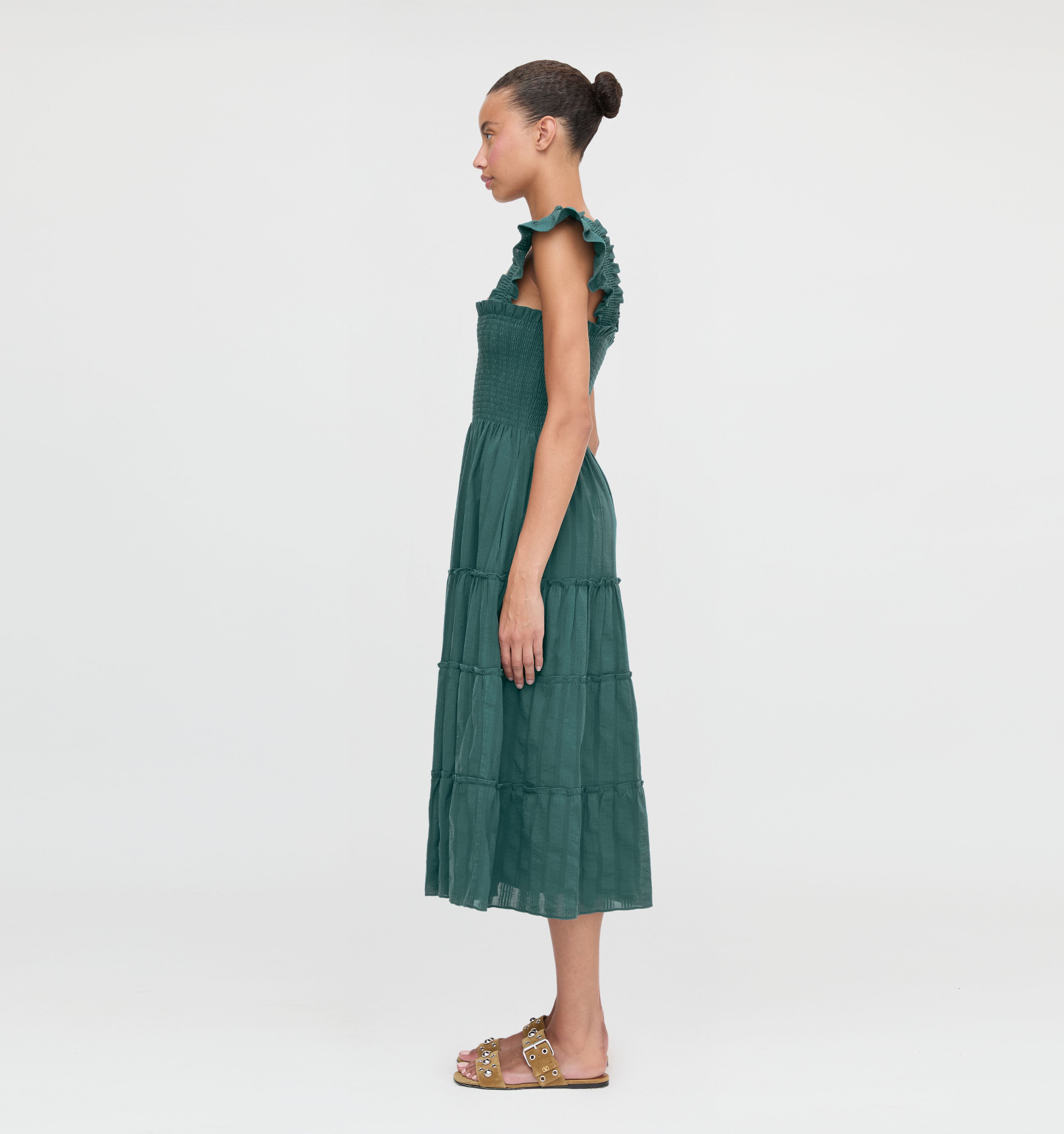 The Ellie Nap Dress - Midnight Green