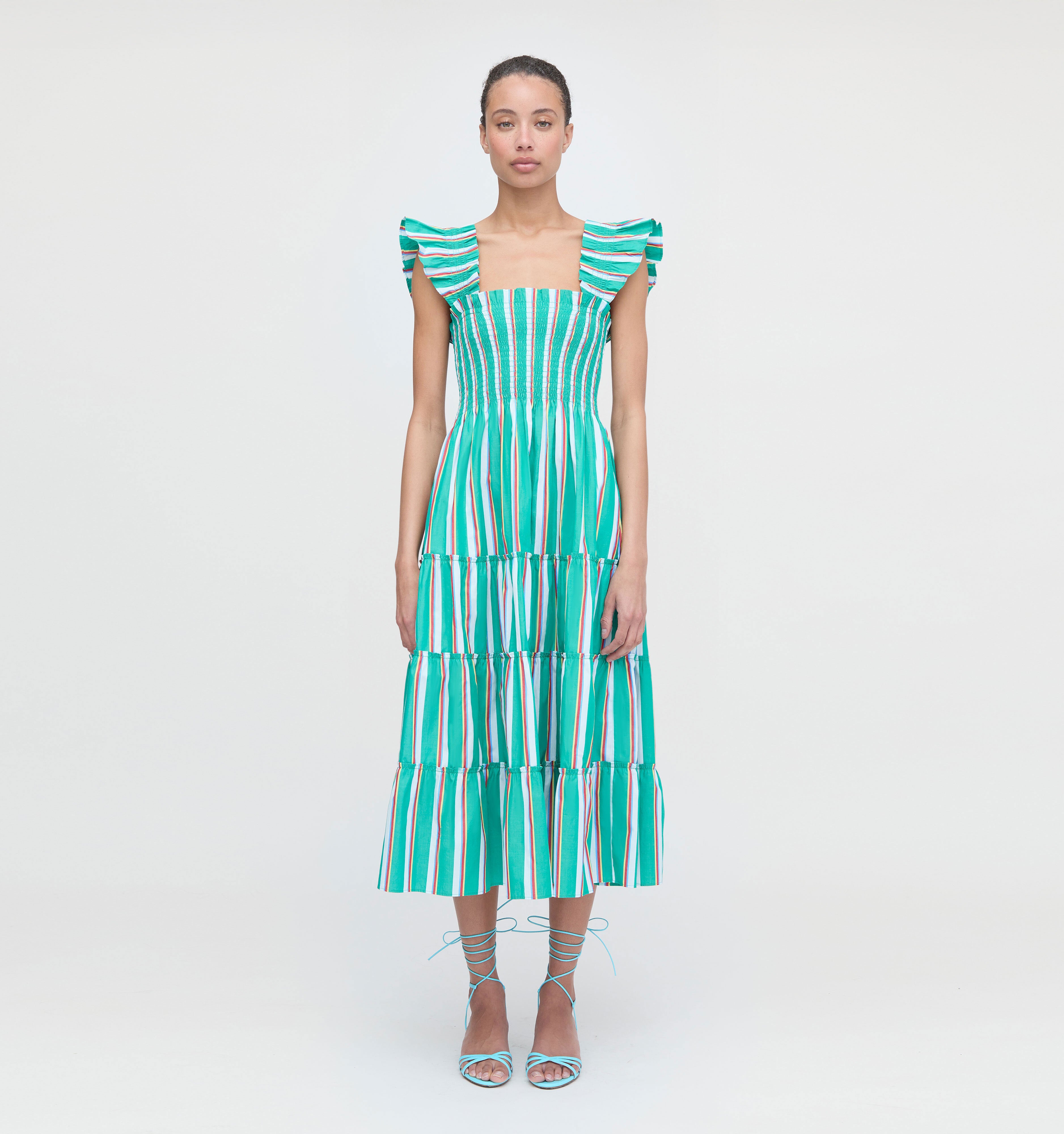 The Ellie Nap Dress - Sunset Stripe