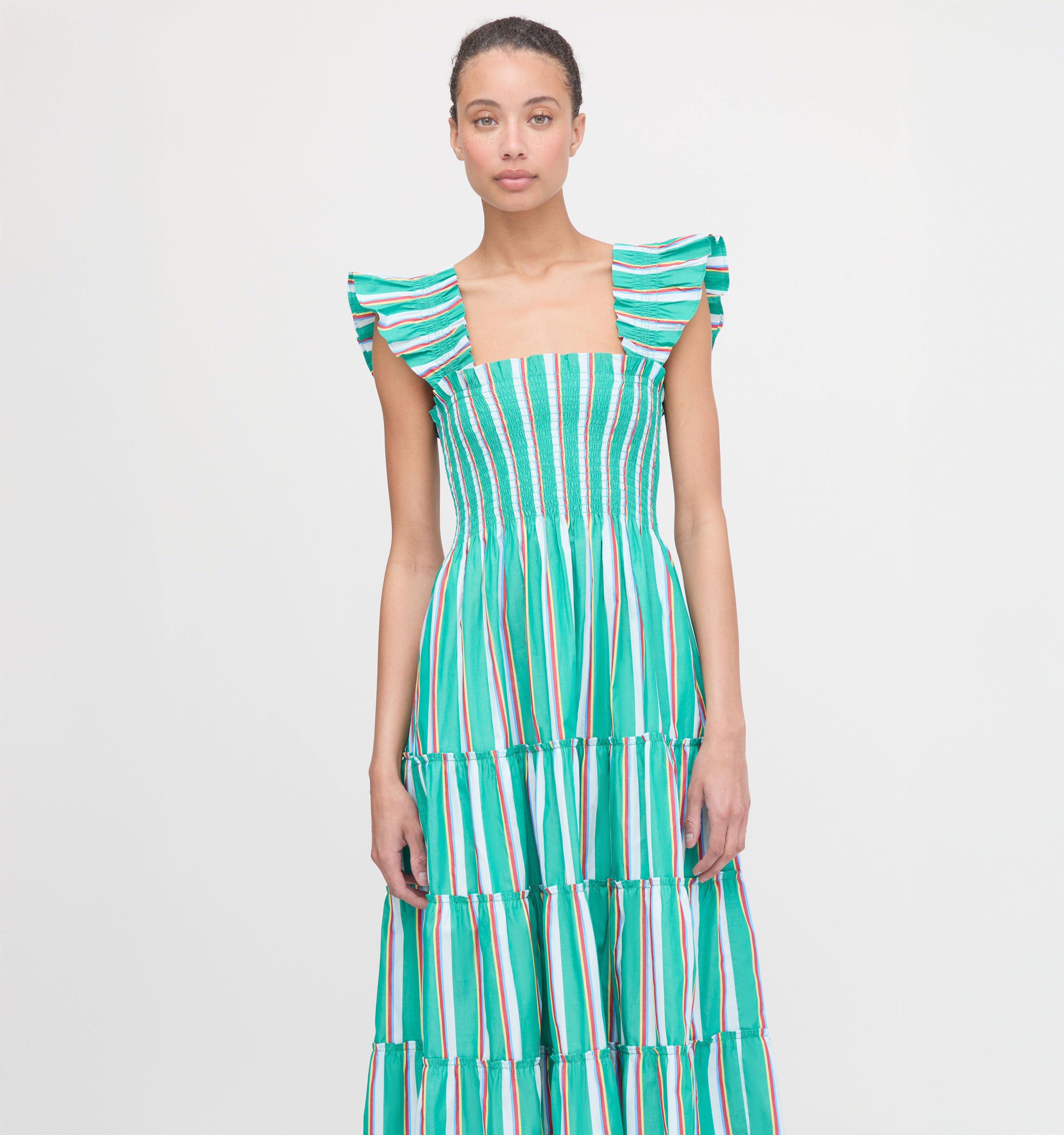 The Ellie Nap Dress - Sunset Stripe