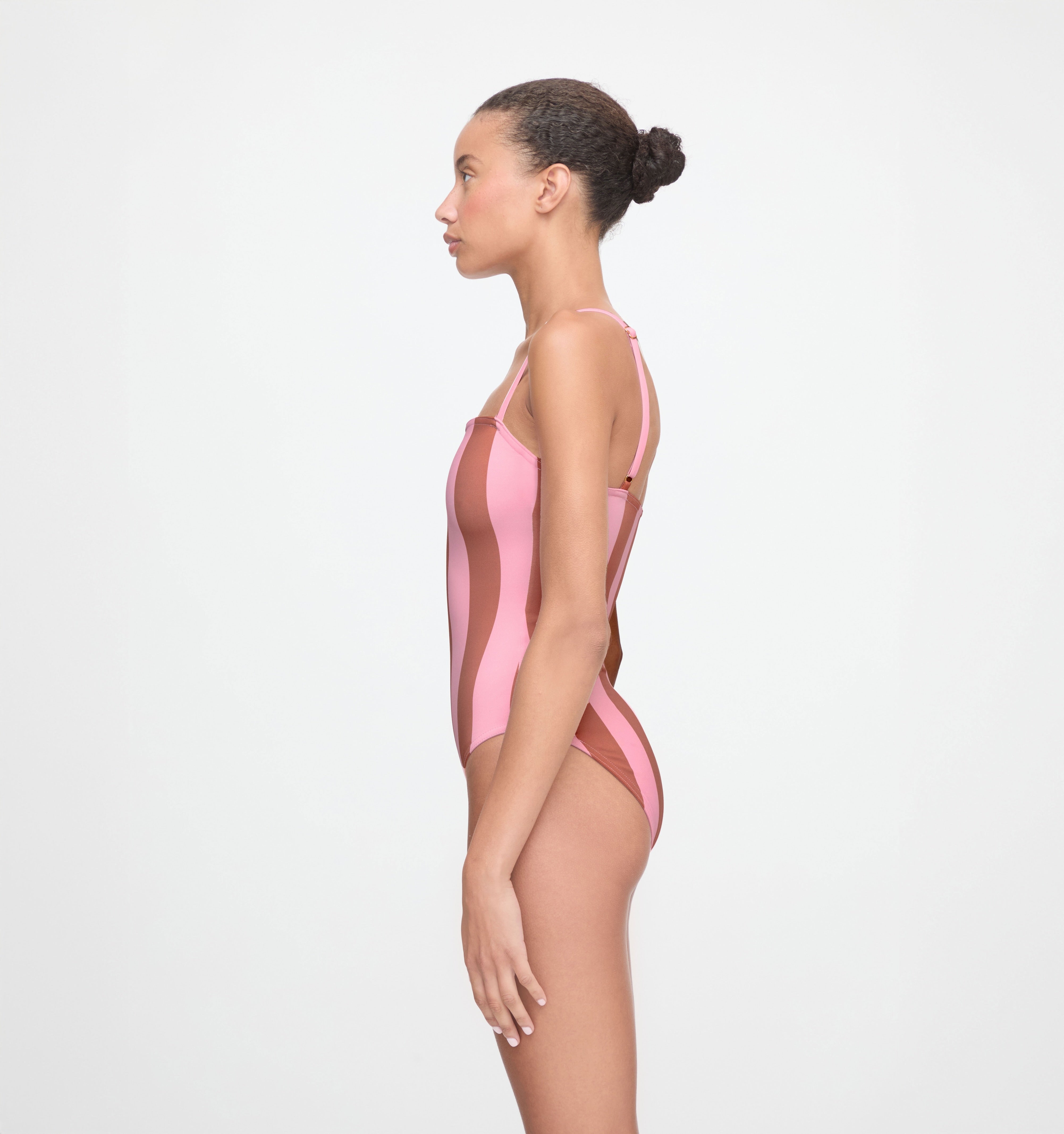 The Giana One Piece - Coral Cabana Stripe – Hill House Home