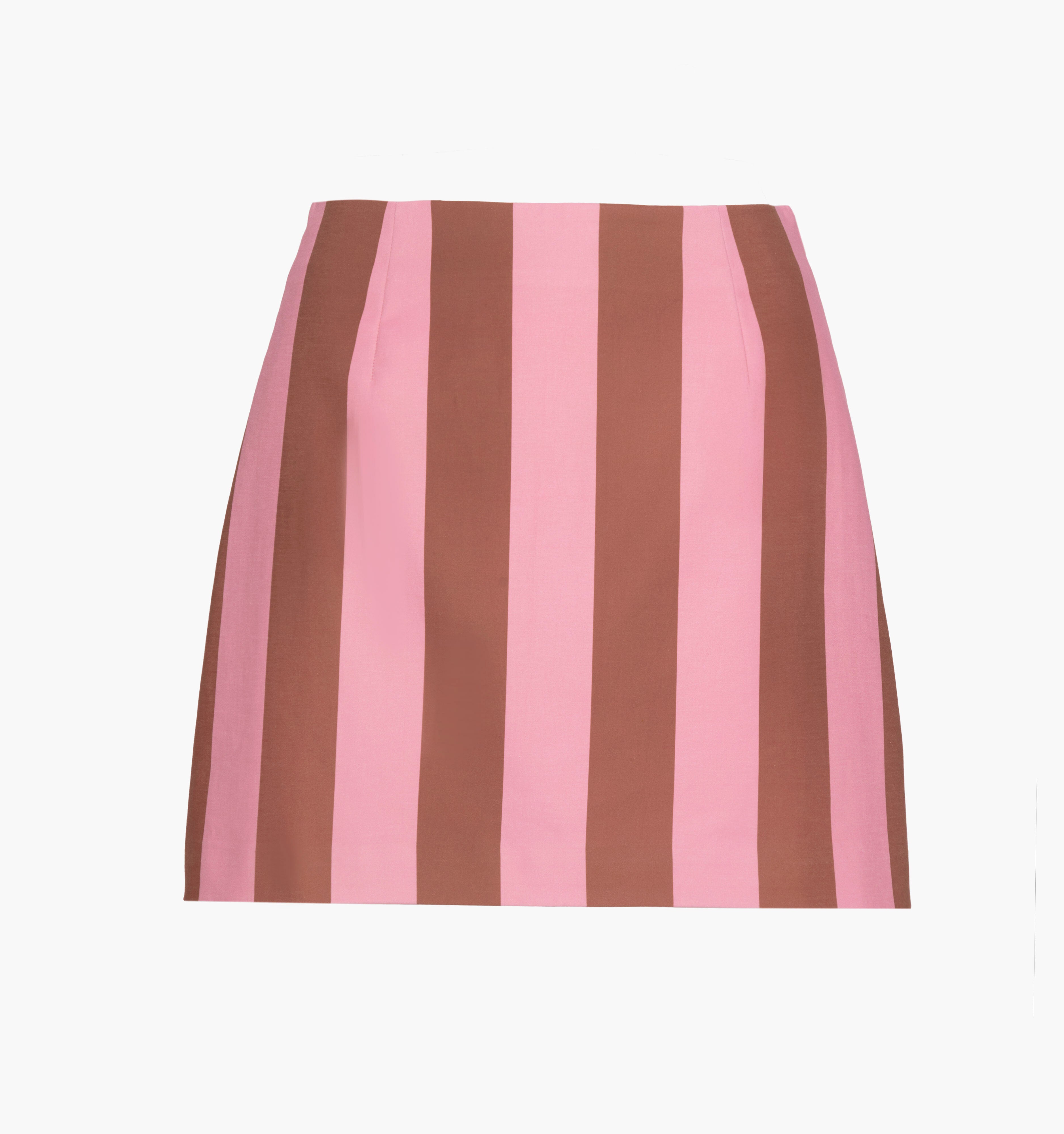 The Hallie Skirt - Coral Cabana Stripe