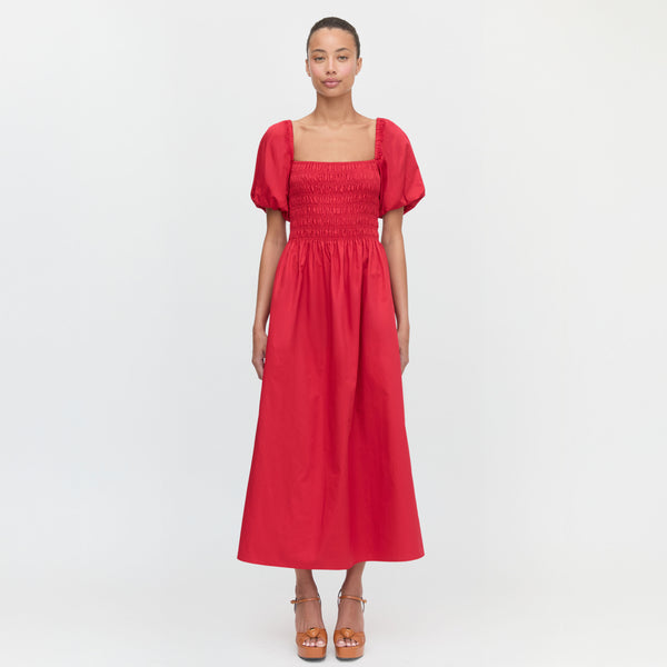 The Julia Dress - Carmine Red – Hill House Home