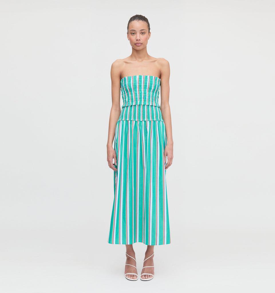 The Delphine Nap Skirt - Sunset Stripe – Hill House Home