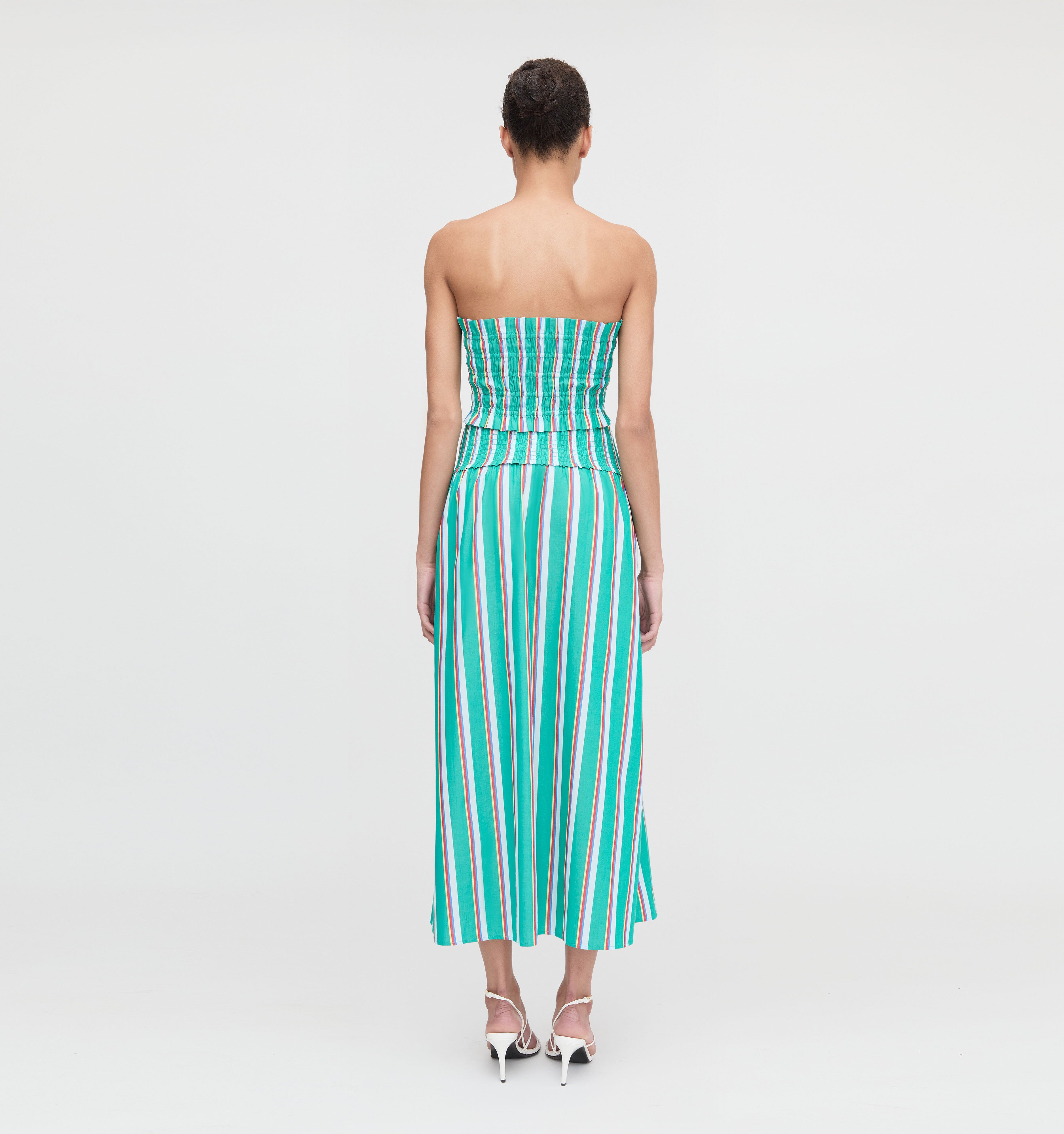The Delphine Nap Skirt - Sunset Stripe