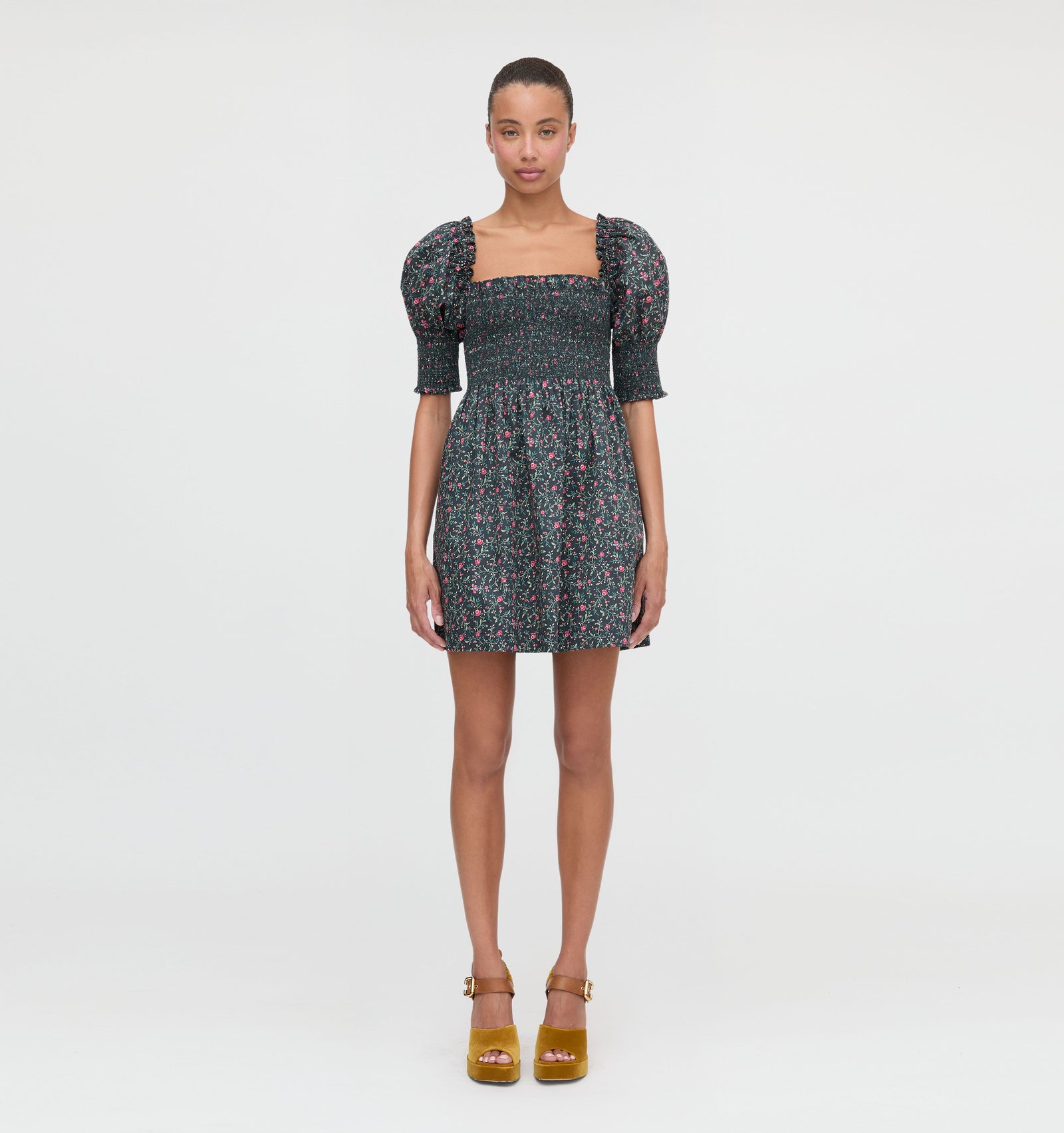 The Lila Nap Dress in Florentine Ditsy color: Florentine Ditsy