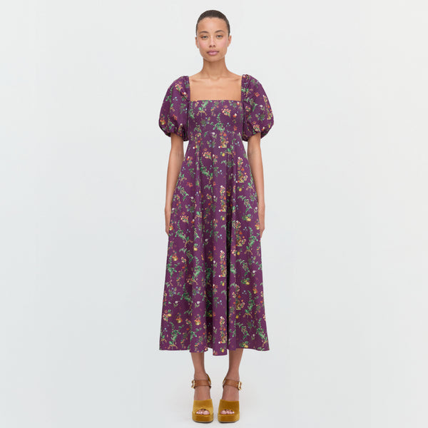 knee length dresses for ladies Matilda Midi Dress in Crinkle PlissÃ© – Draper James main image 1