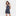 The Nicolette Cover Up - Navy Floral Patchwork