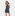 The Nicolette Cover Up - Navy Floral Patchwork