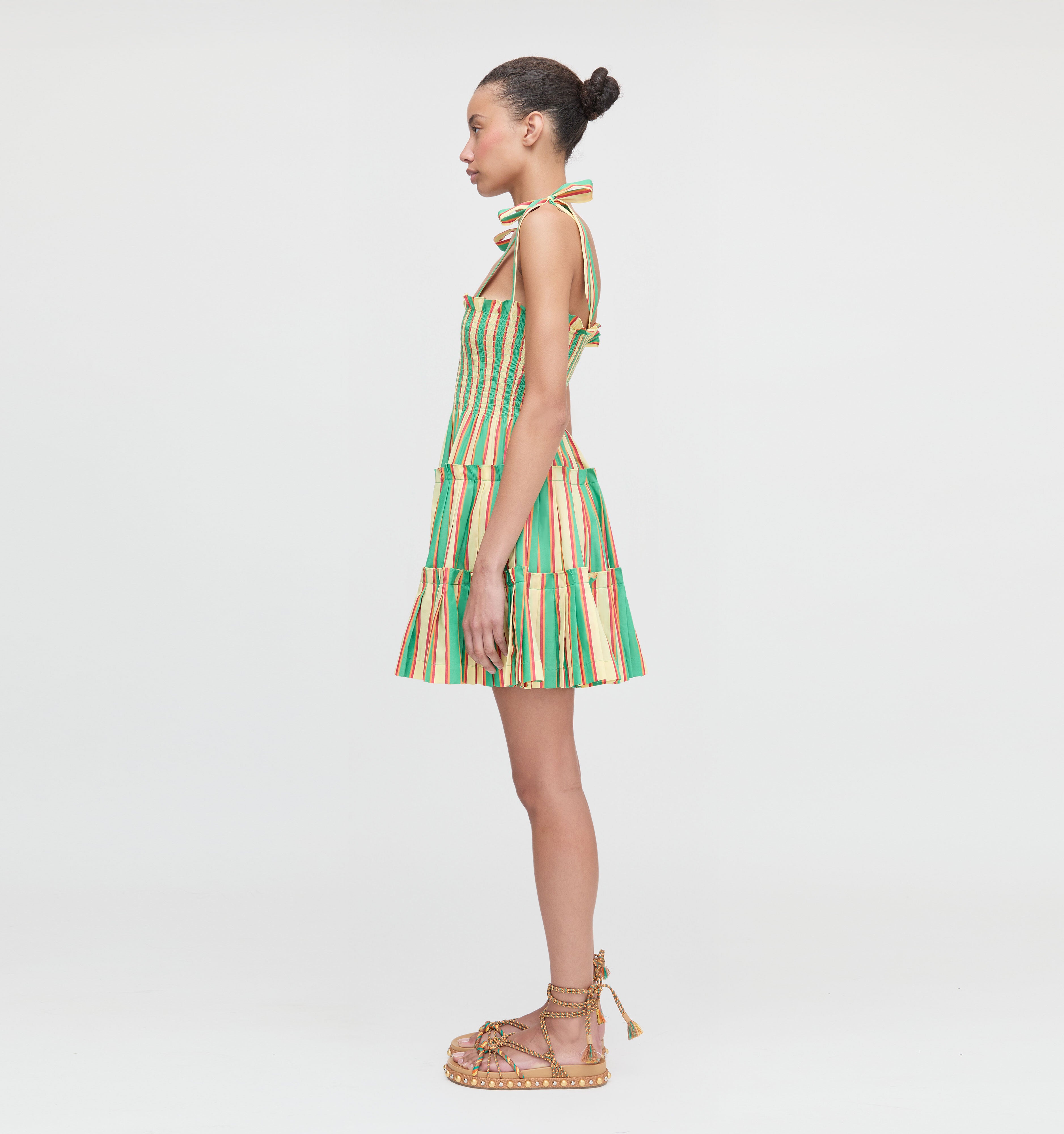 The Ribbon Charlotte Nap Dress - Rockhouse Stripe