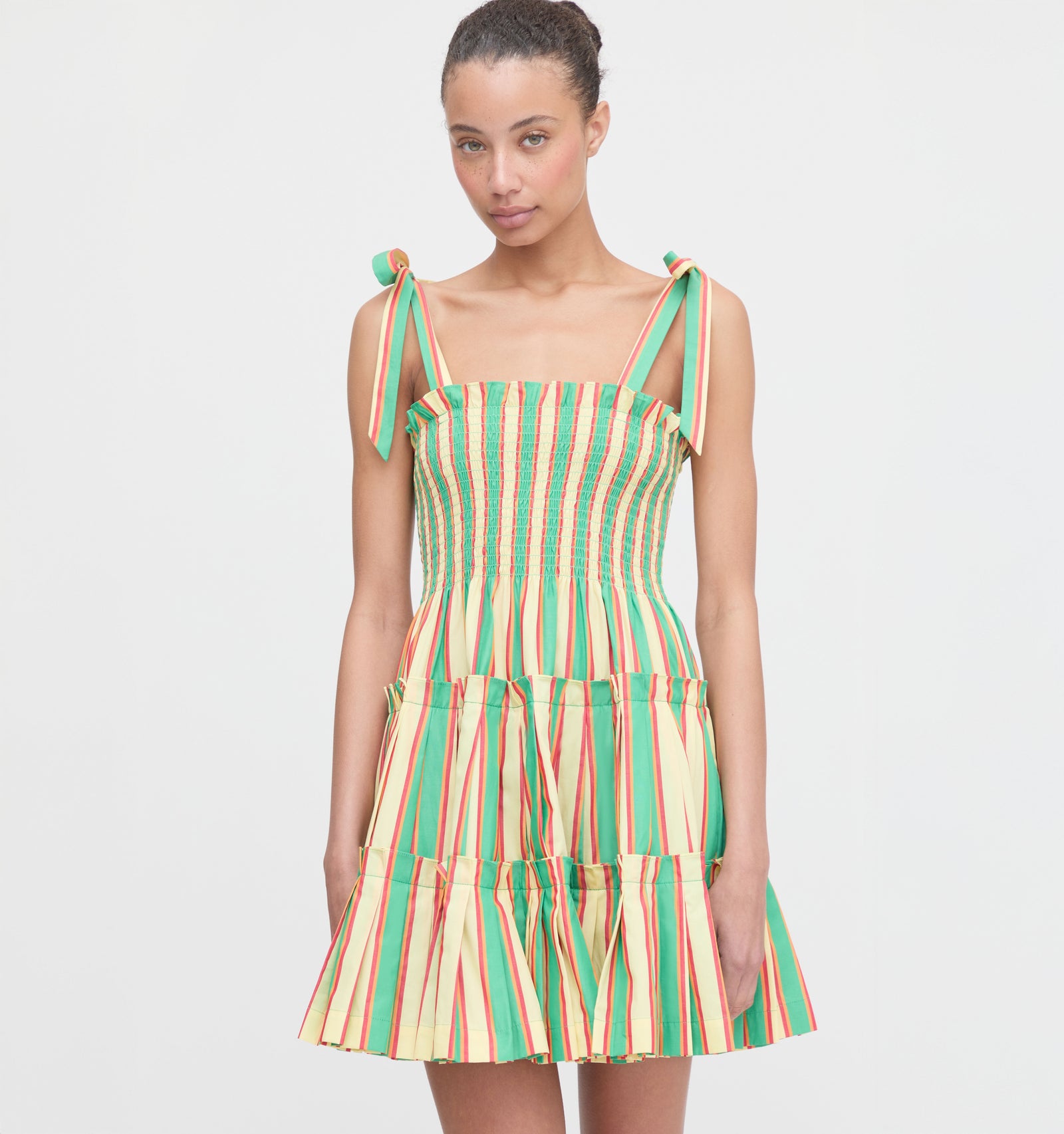 The Ribbon Charlotte Nap Dress - Rockhouse Stripe