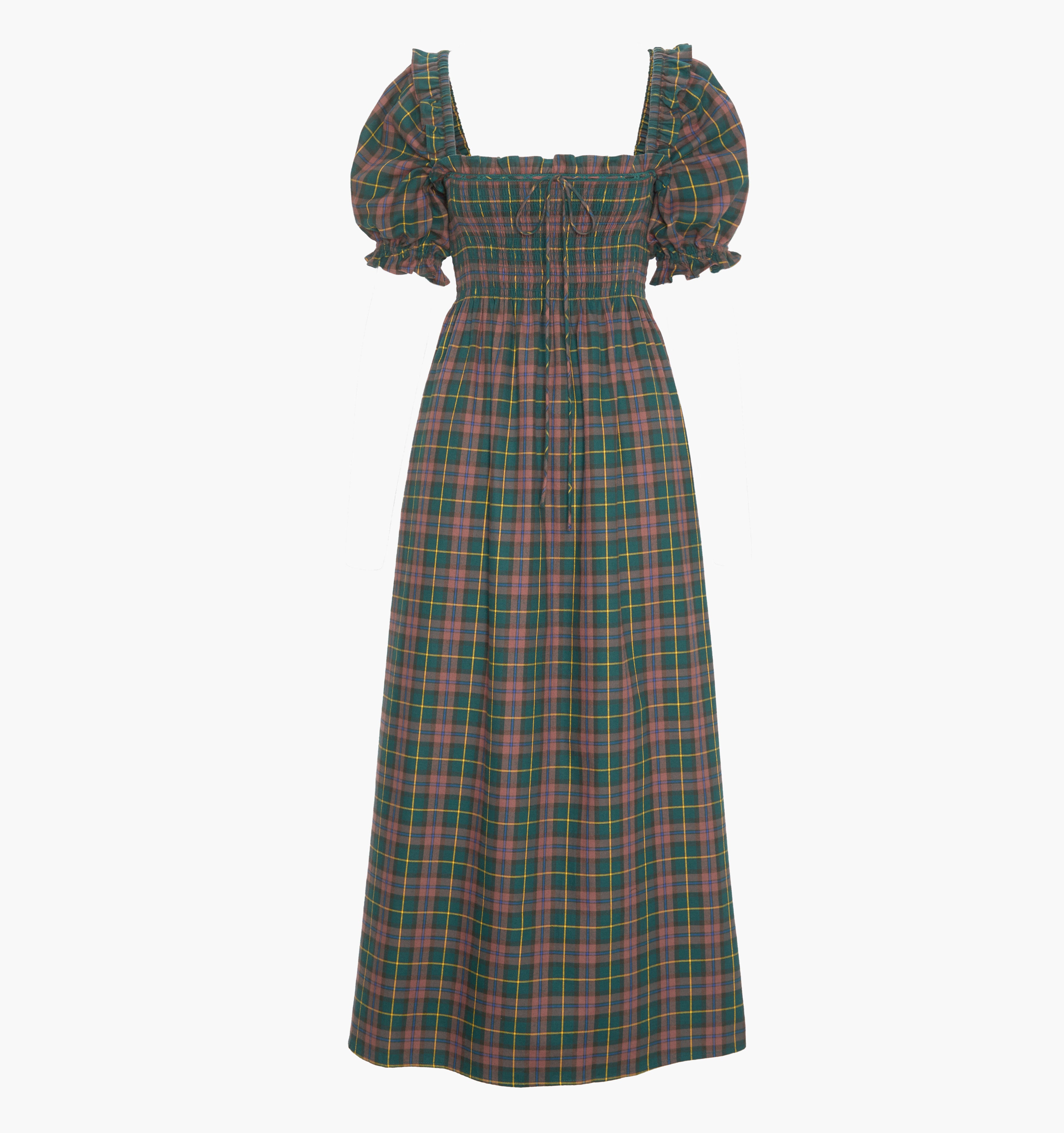The Scarlett Nap Dress - Chestnut Tartan