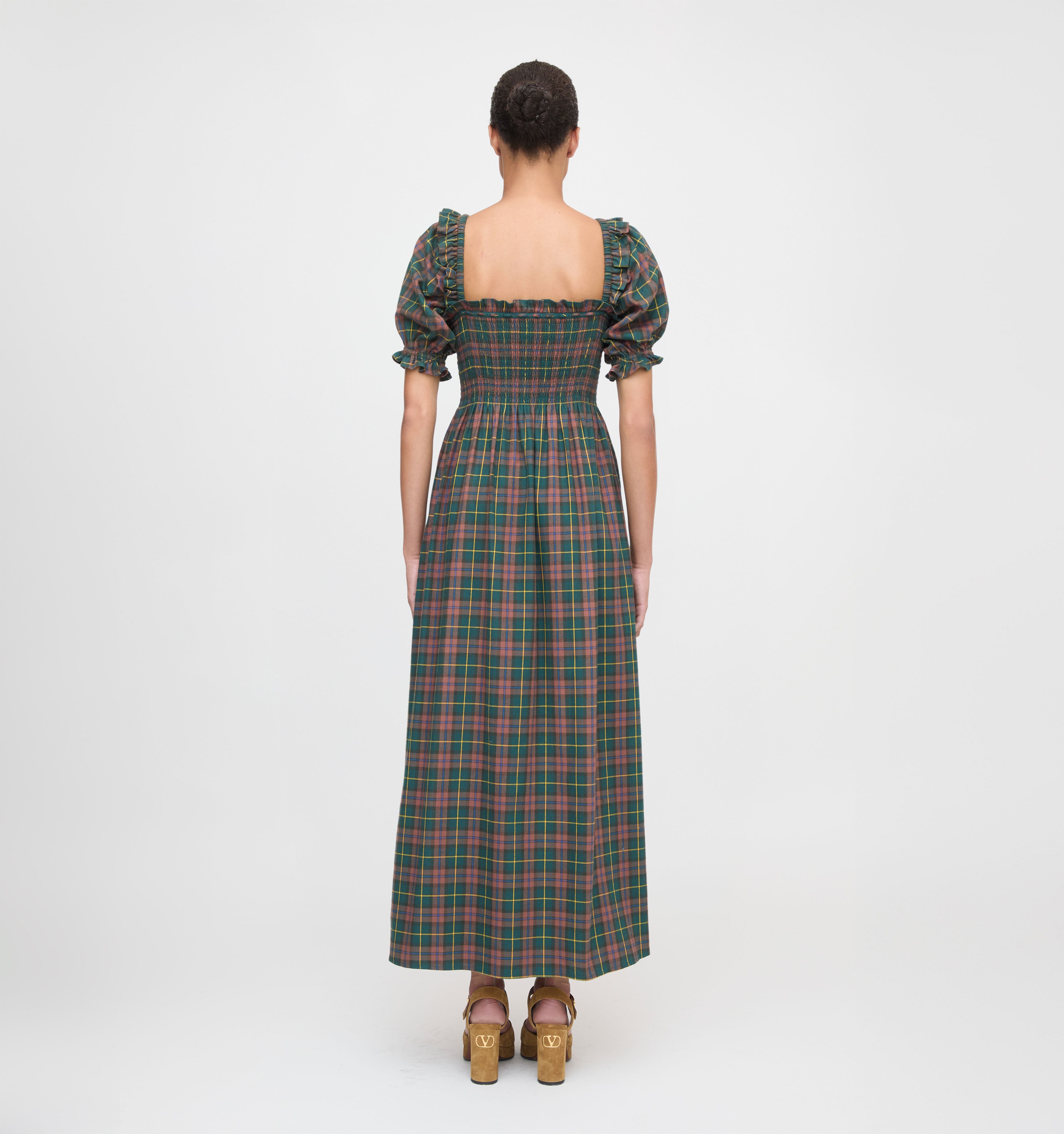The Scarlett Nap Dress - Chestnut Tartan