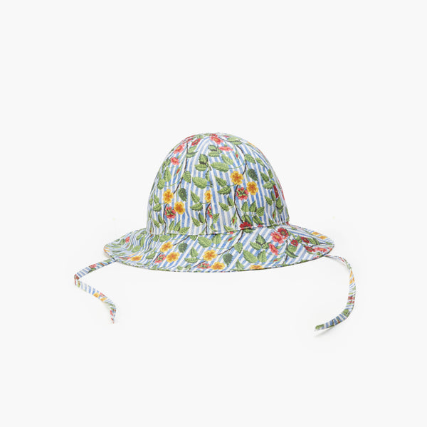 The Baby Sunhat - Geranium Stripe – Hill House Home display picture 1