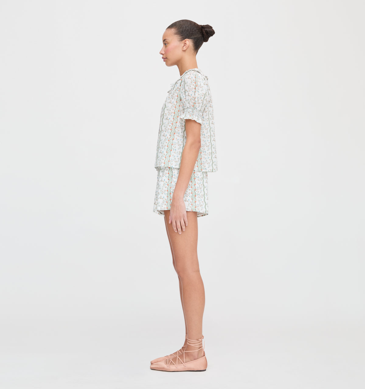 The Indra Shorts -  Green Provence Floral