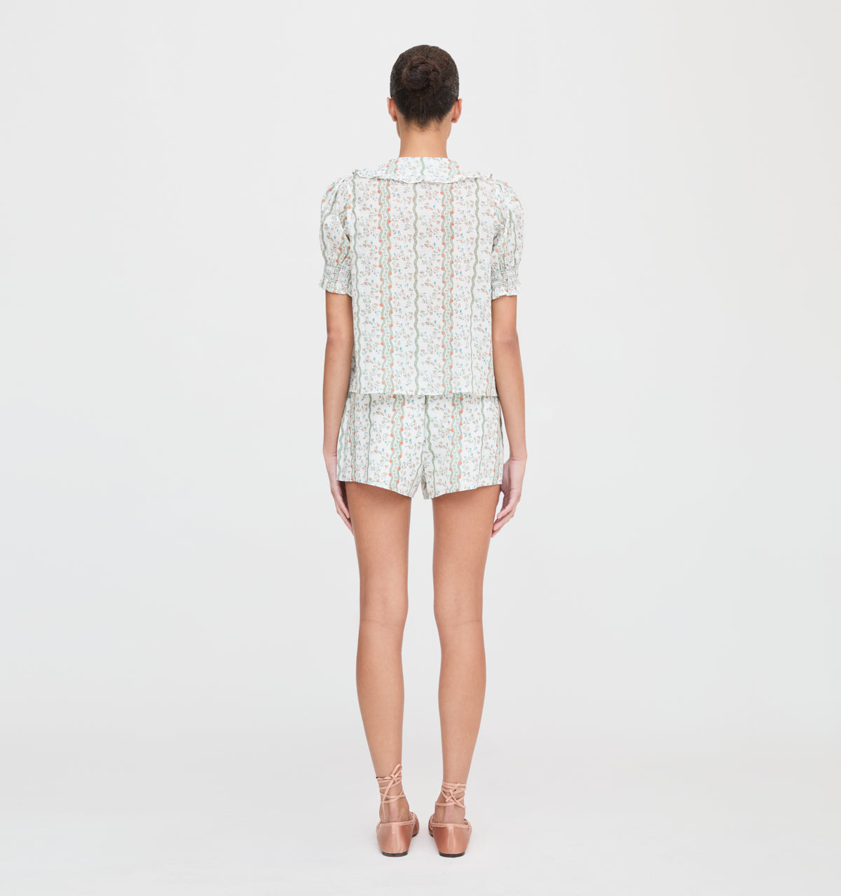 The Indra Shorts -  Green Provence Floral