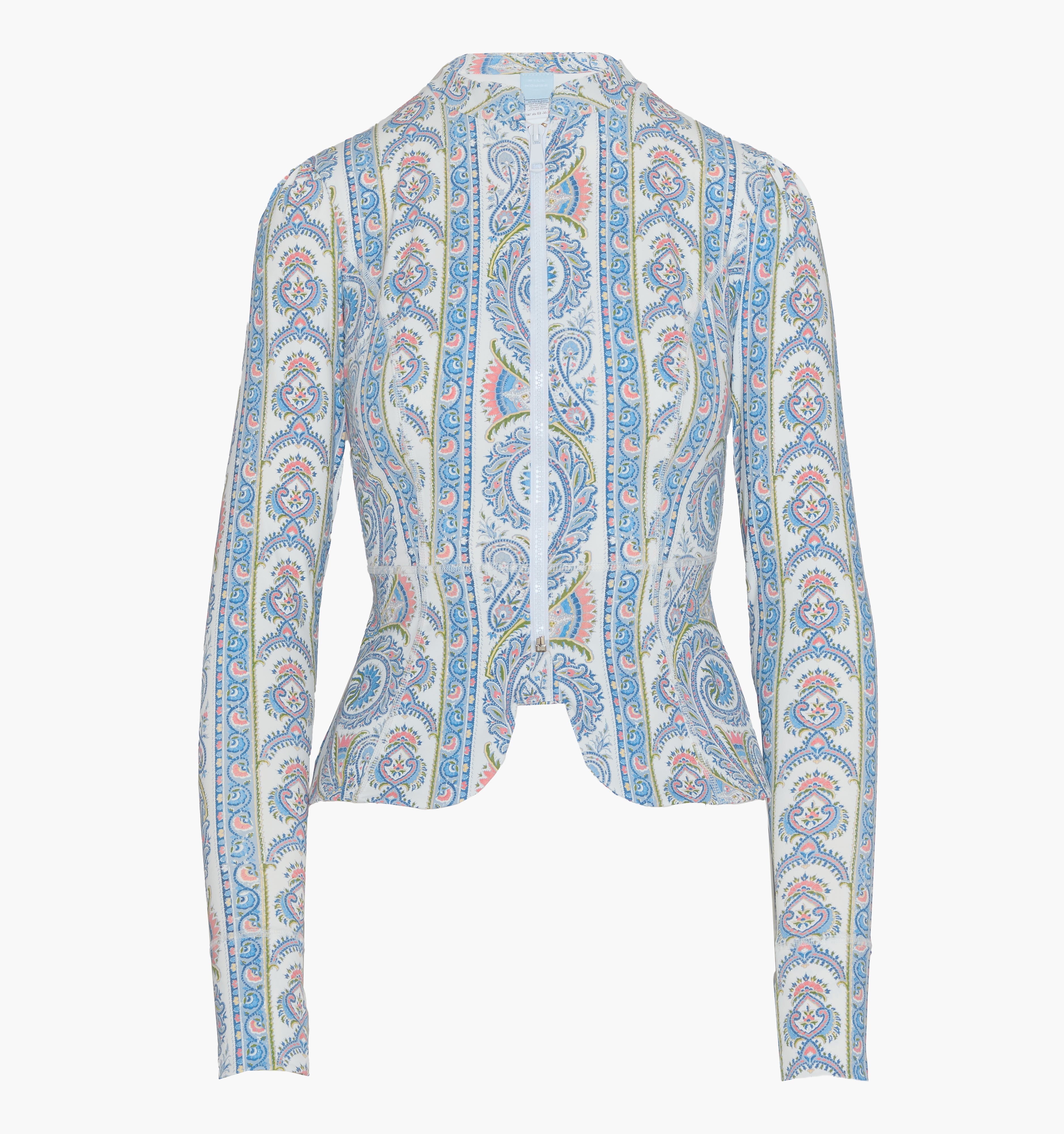 The Alexia Rashguard - Blue Corsica Paisley