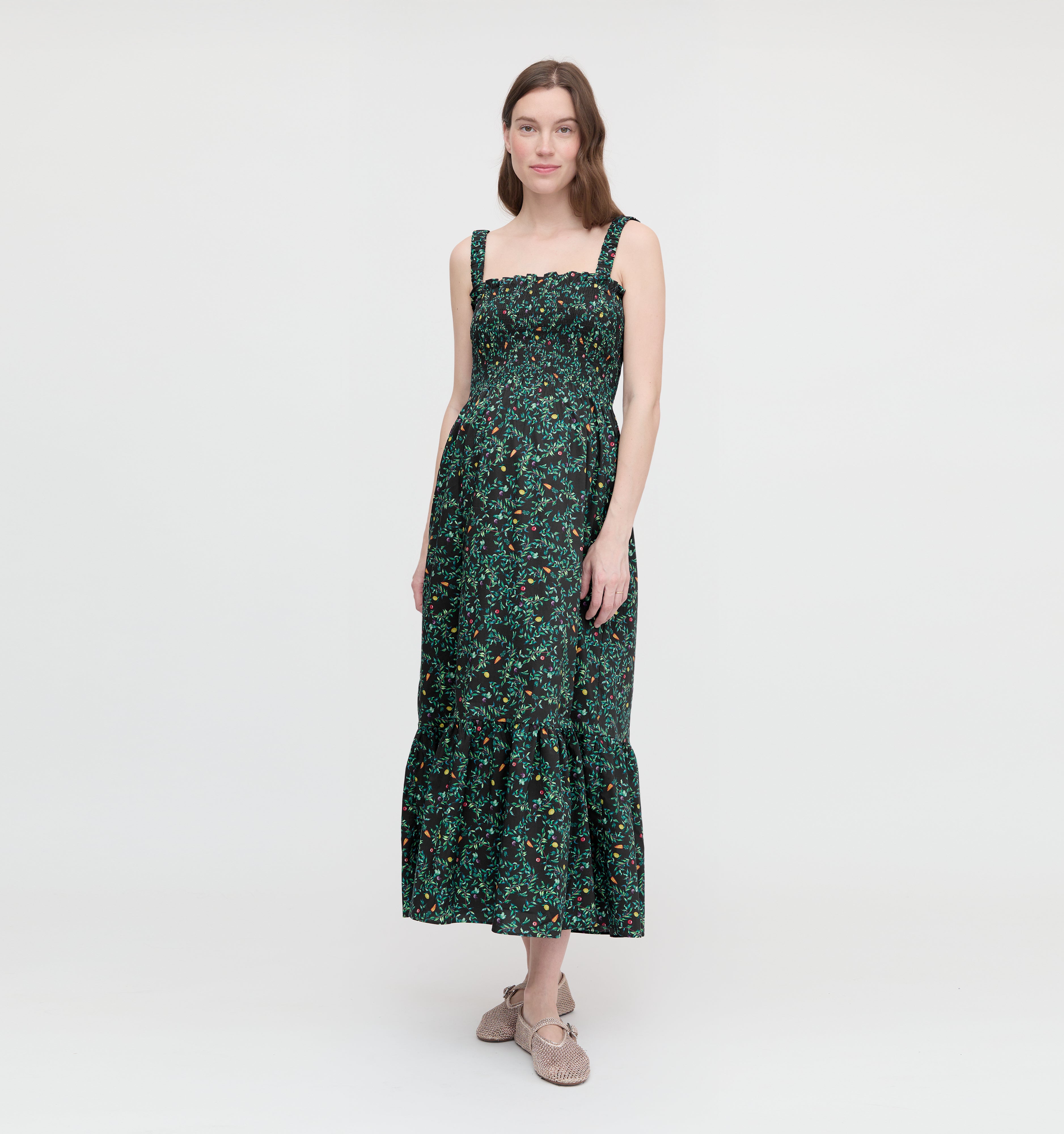 The Maternity Anjuli Nap Dress - Midnight Garden