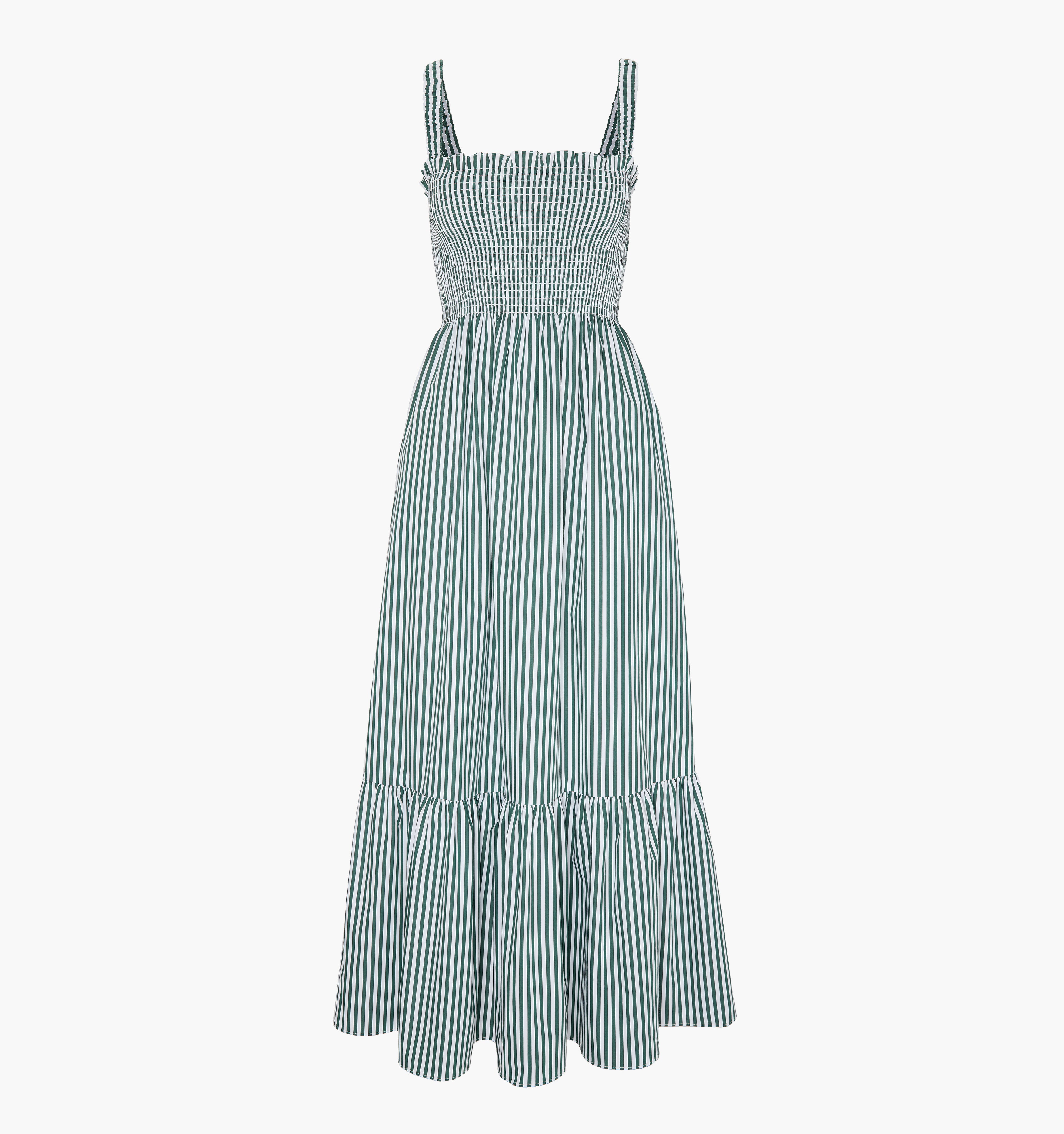 The Anjuli Nap Dress - Green Stripe