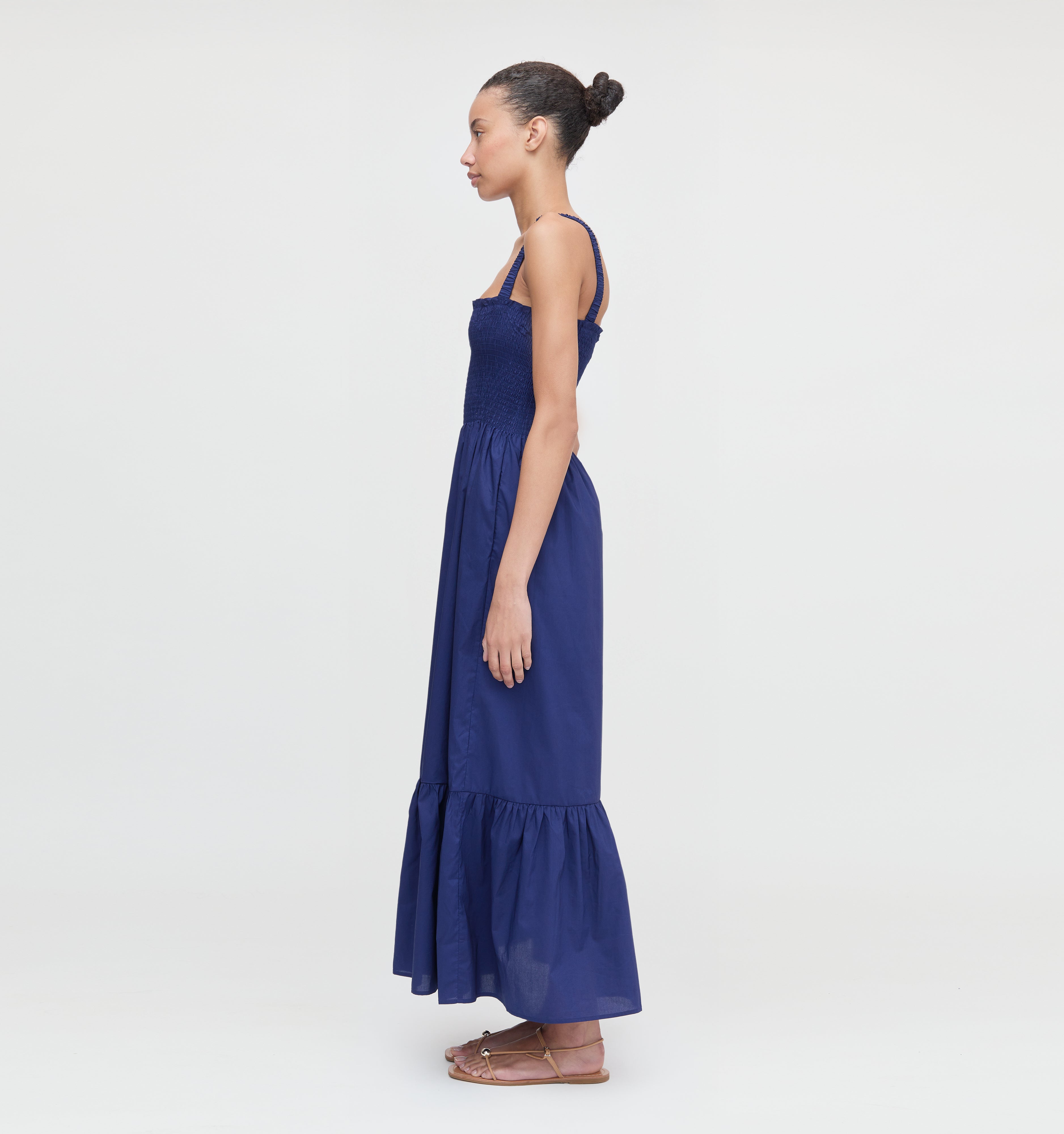 The Anjuli Nap Dress - Navy Cotton