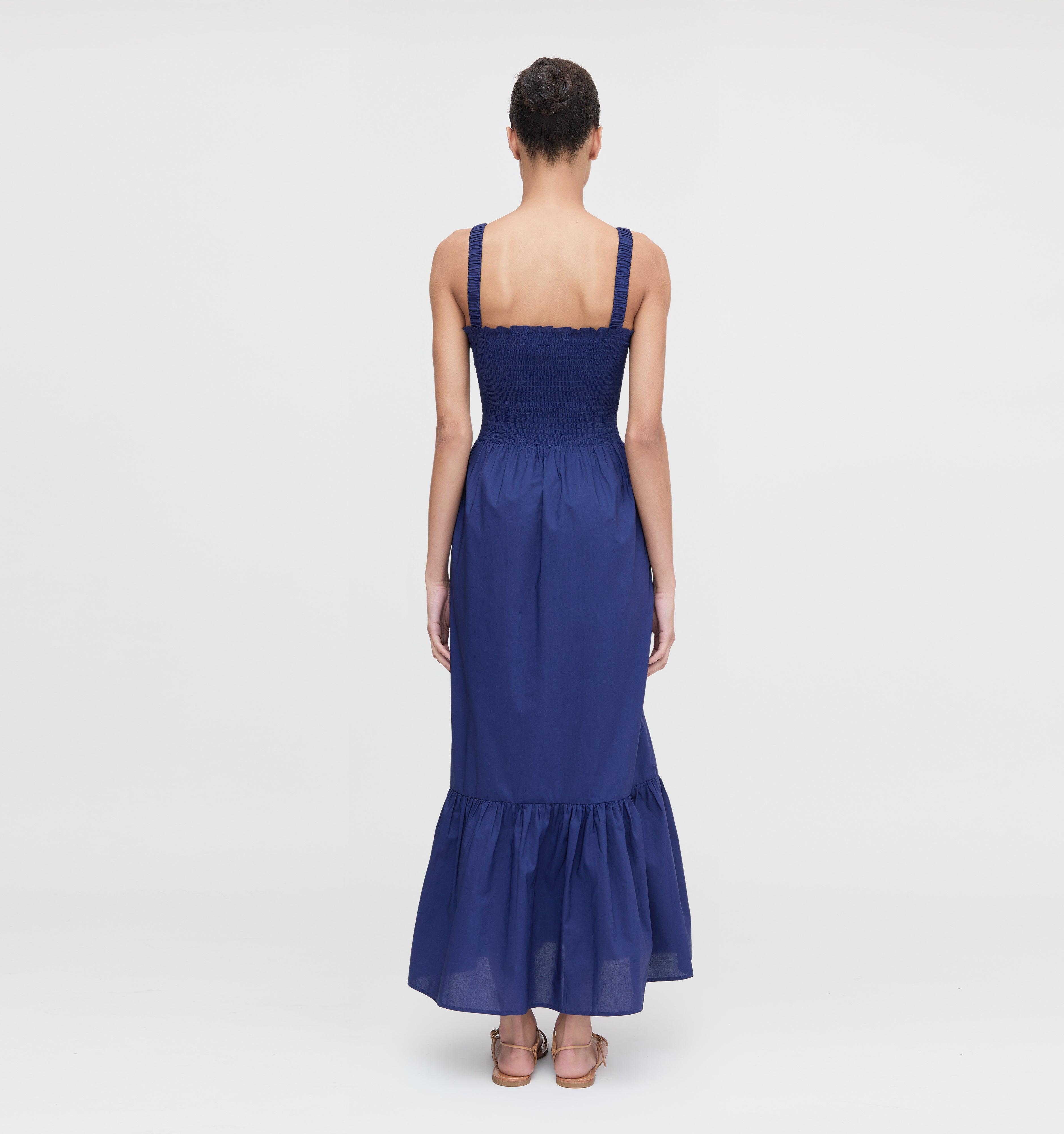 The Anjuli Nap Dress - Navy Cotton