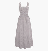The Azalea Maxi Nap Dress - Chocolate Gingham – Hill House Home