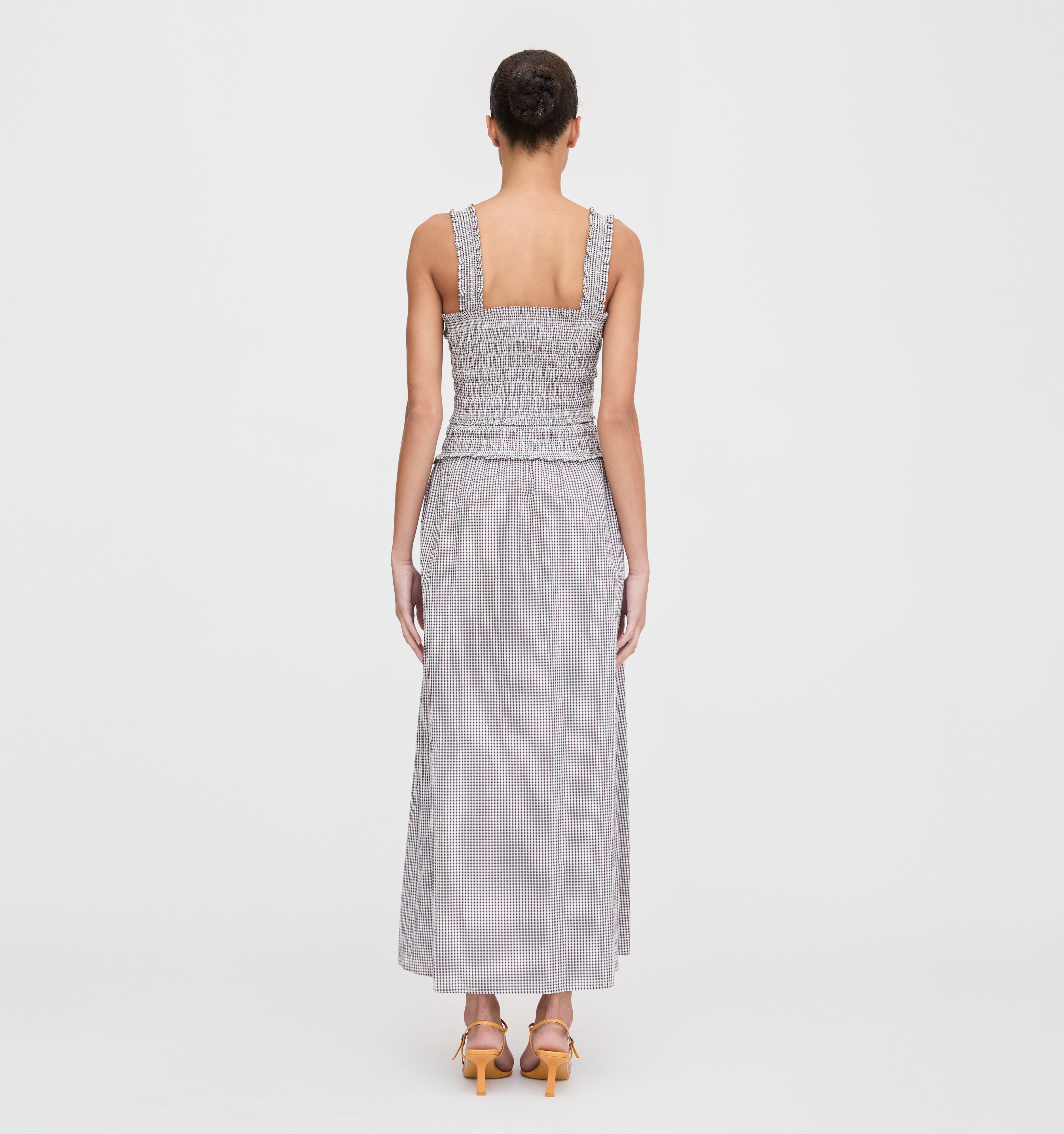 The Azalea Maxi Nap Dress - Chocolate Gingham
