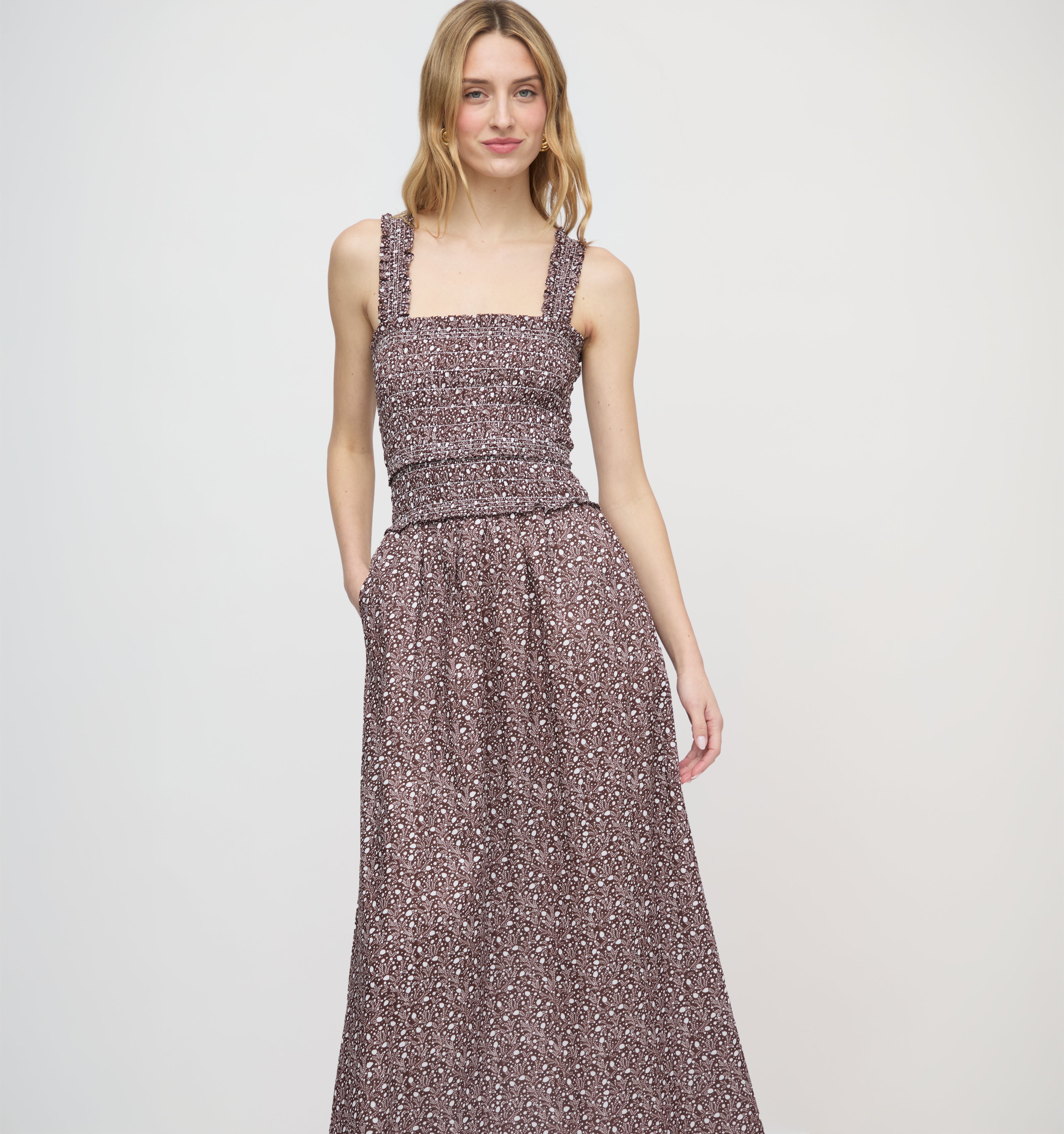 The Azalea Maxi Nap Dress - Butter Yellow Tonal Seersucker – Hill