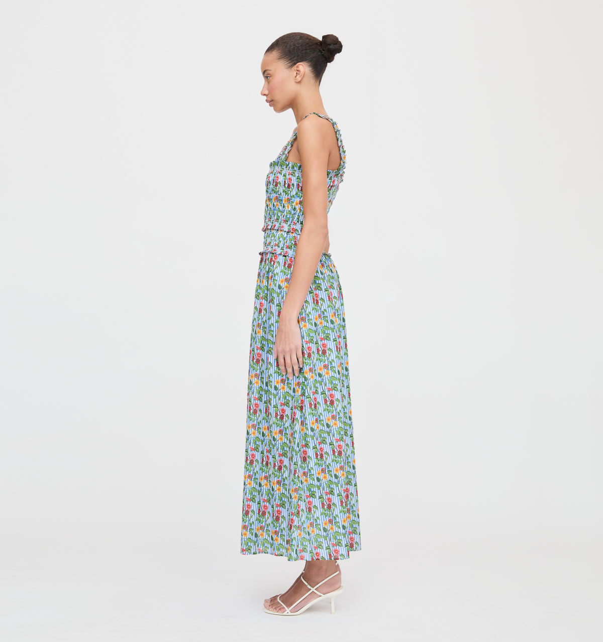 The Azalea Maxi Nap Dress - Geranium Stripe