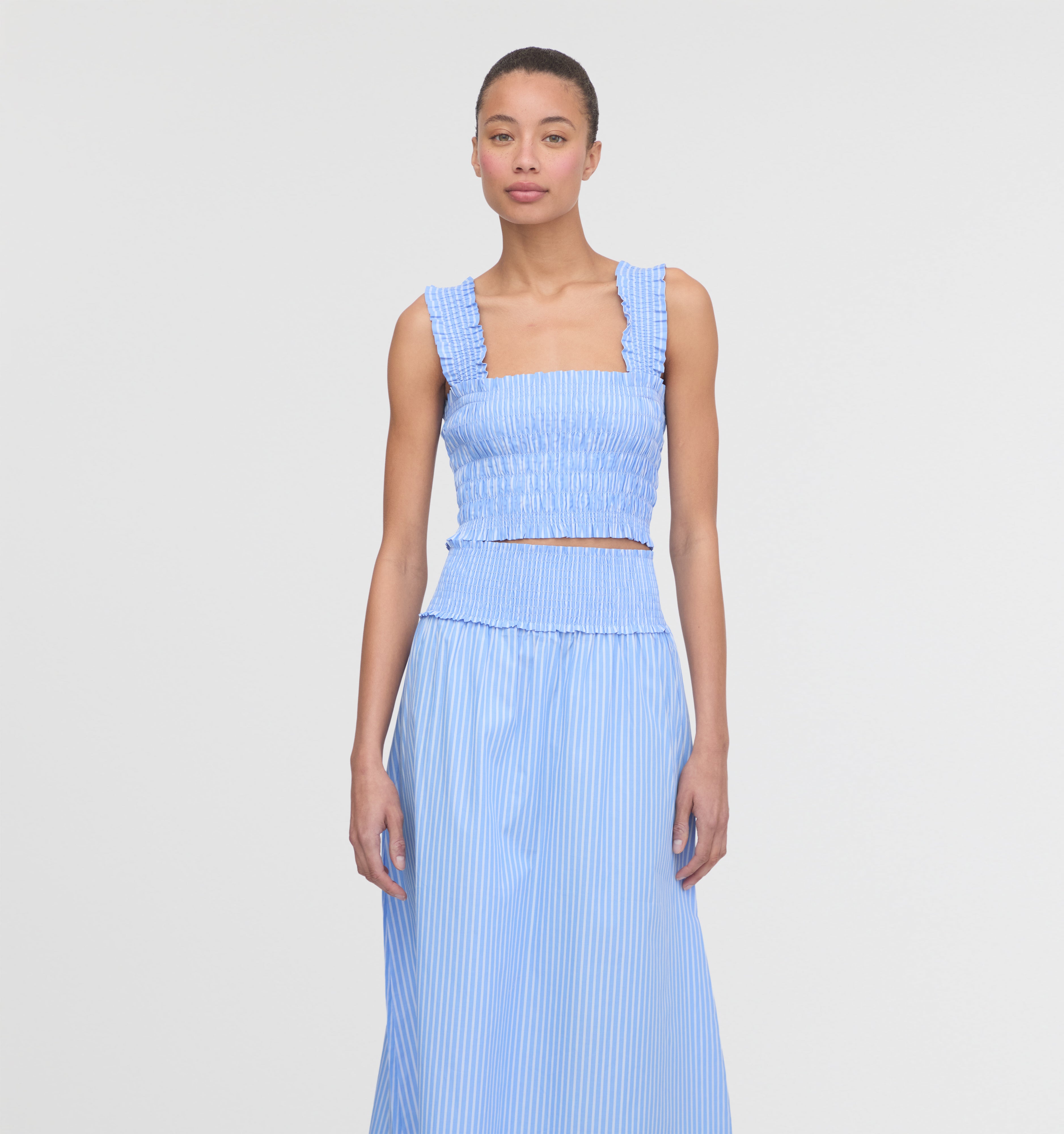 The Azalea Nap Top - Blue Stripe – Hill House Home