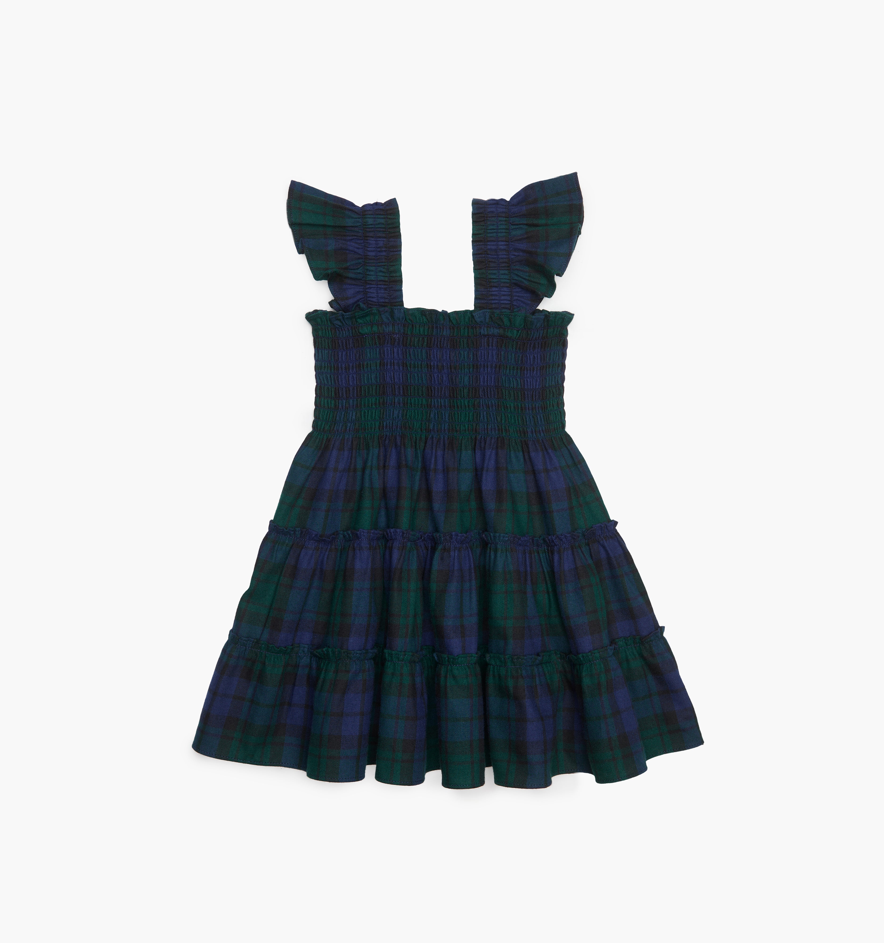 The Tiny Ellie Nap Dress in Blackwatch Tartan color: Blackwatch Tartan