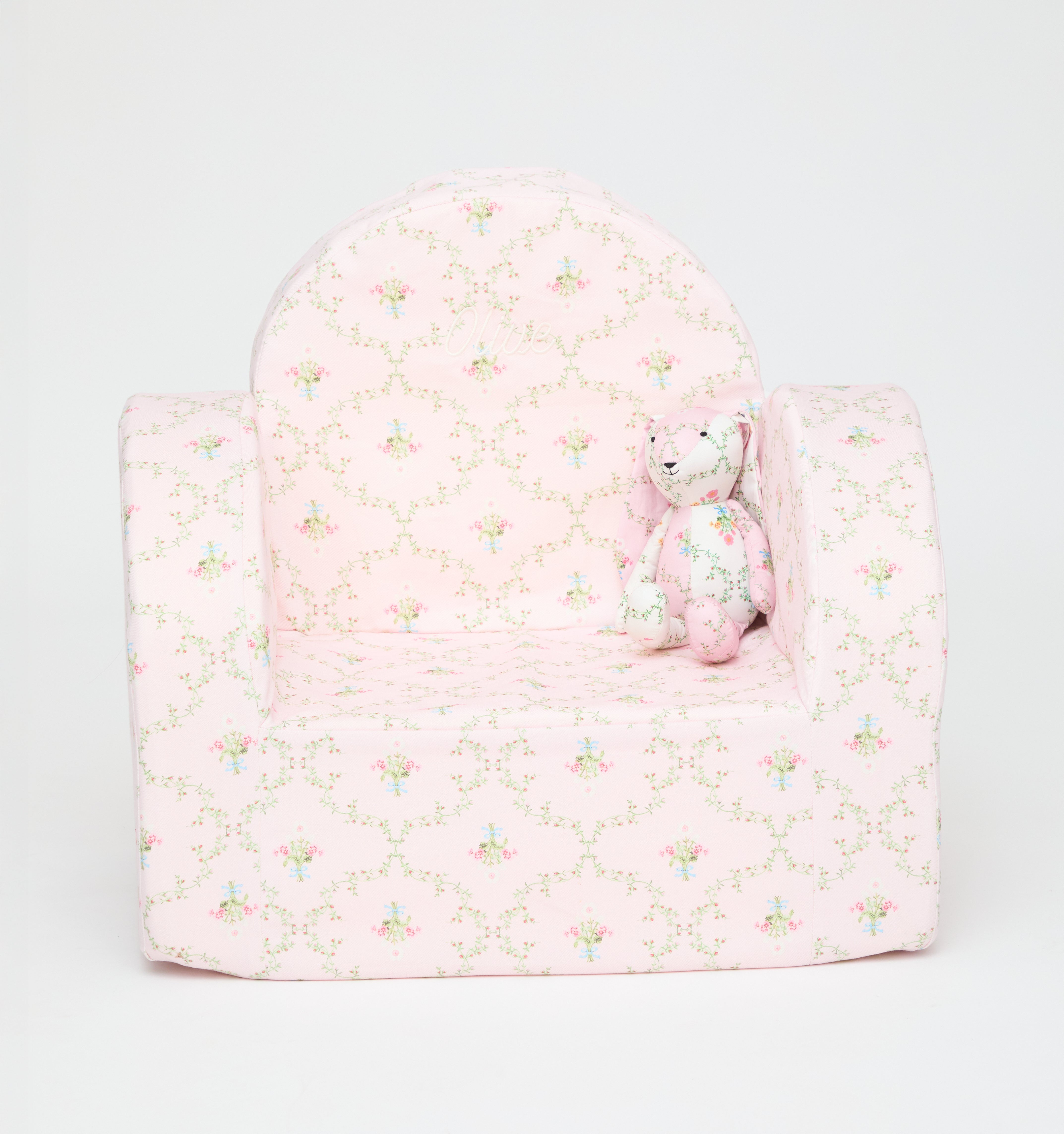 The Nursery Bunny - Light Pink Trellis