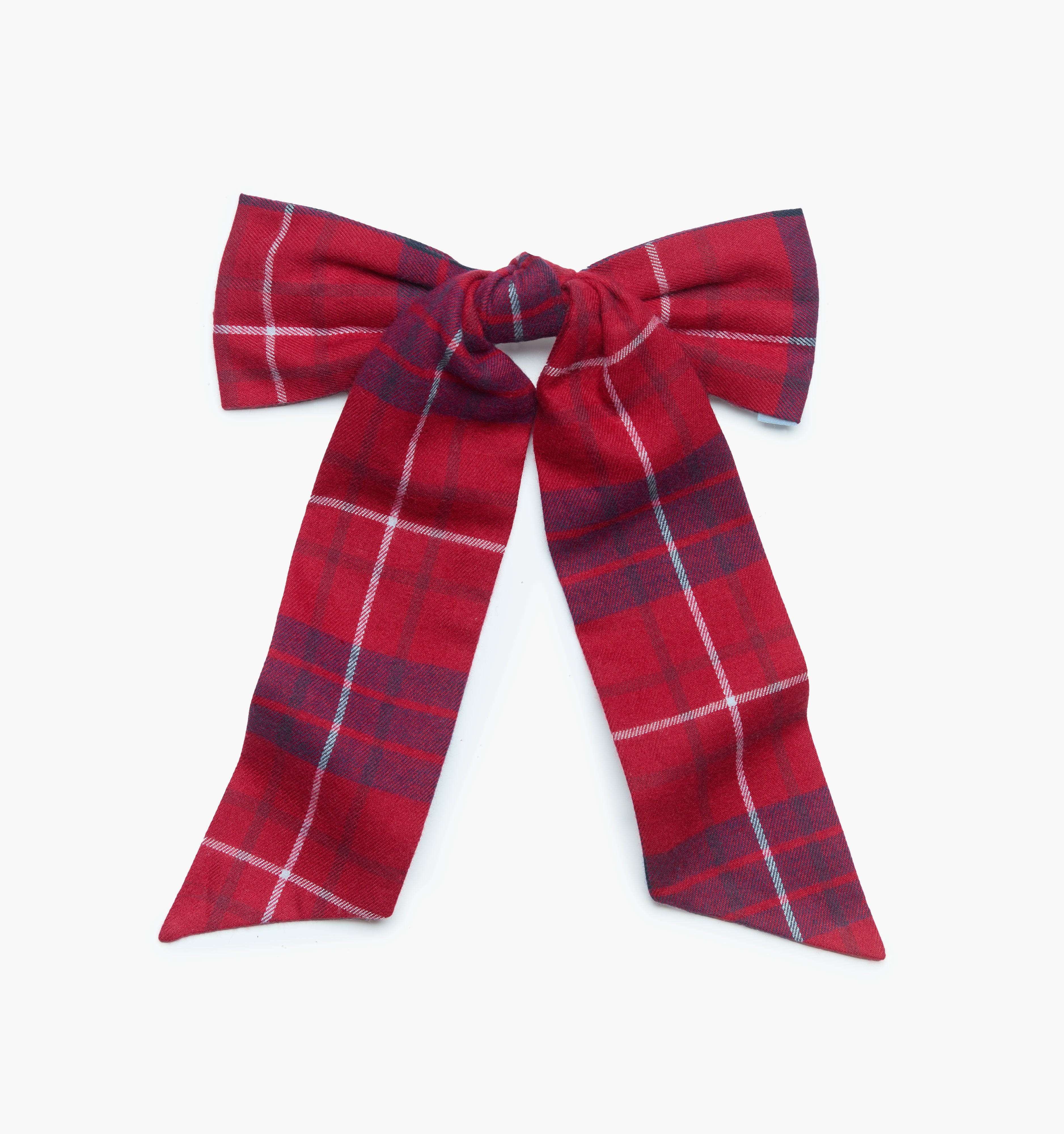 The Belle Bow - Cherry Tartan